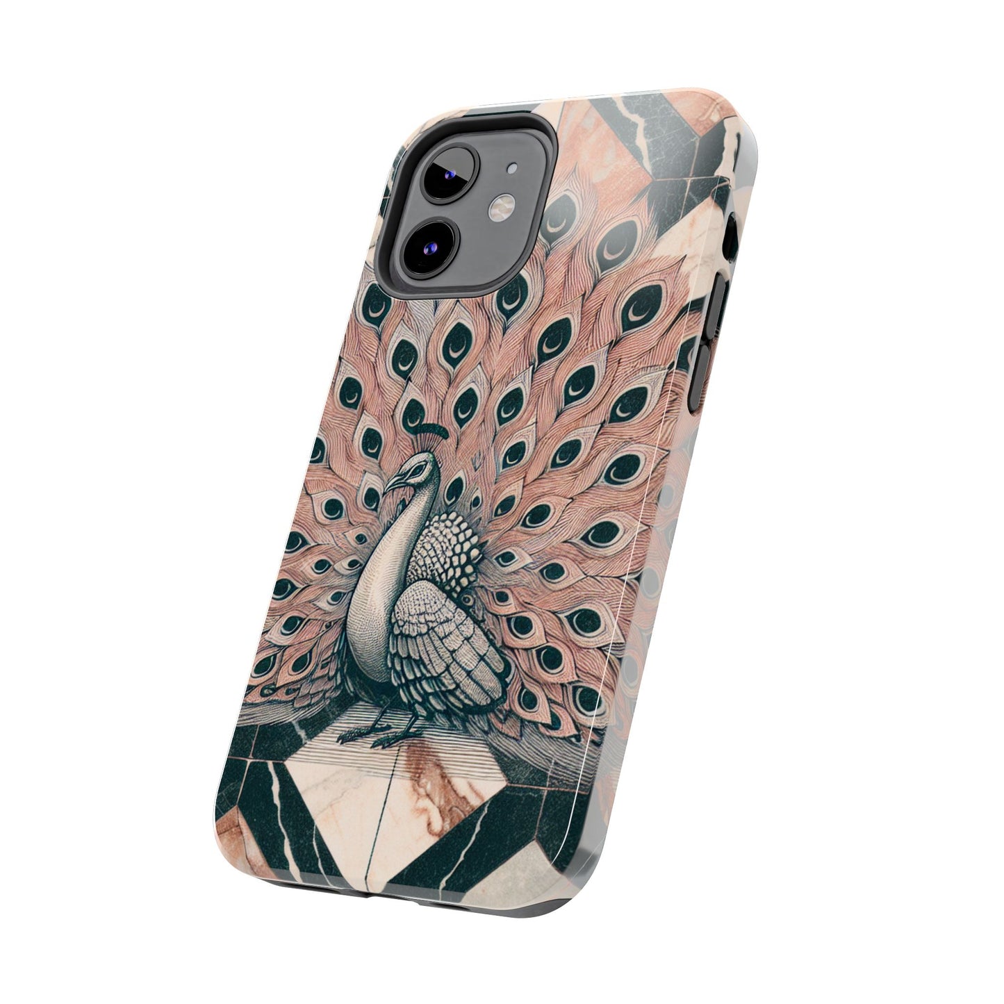 Peacock Tough Phone Case | Stylish & Durable Artwork - for iPhone