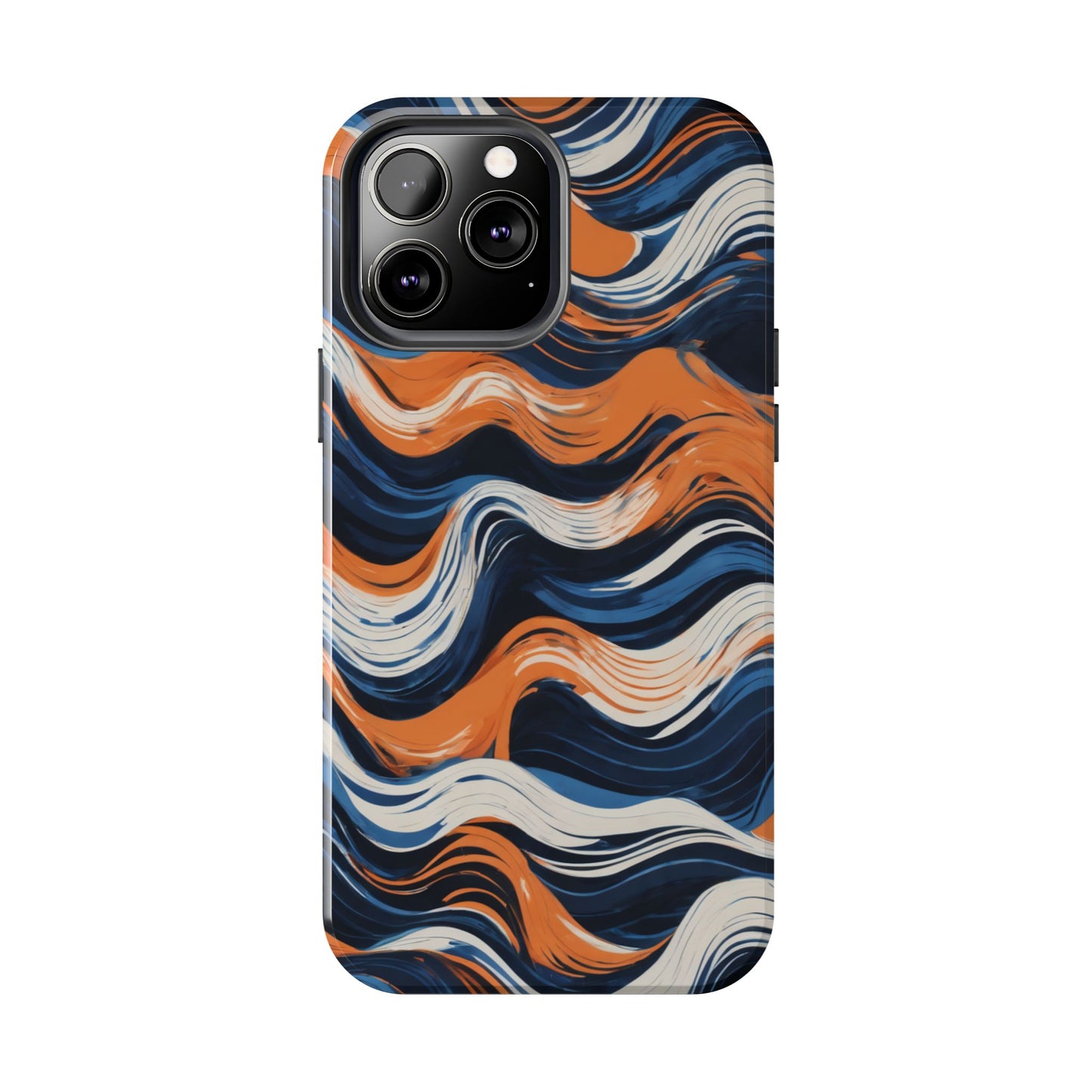 Wave Pattern Tough Phone Case - Stylish and Durable for Modern Lifestyle - for iPhone