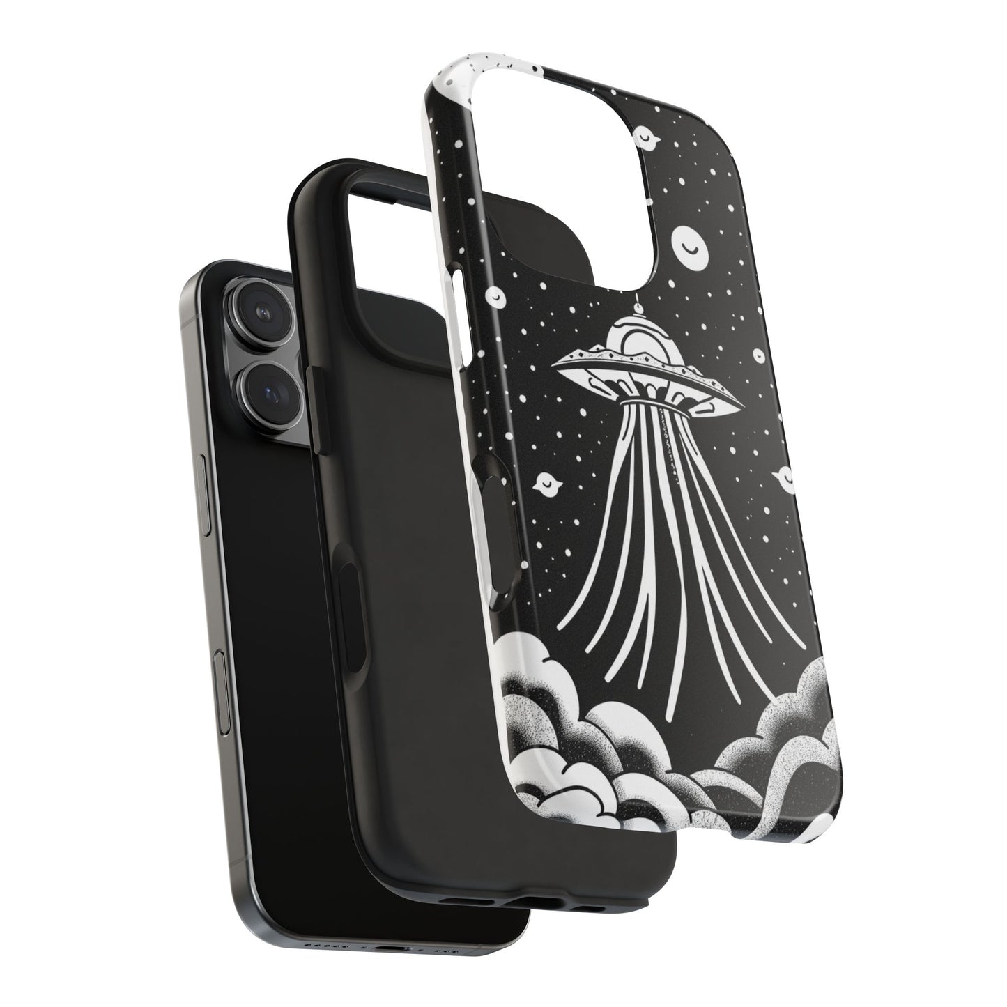 Galaxy UFO Tough Phone Case - Durable Protection with Unique Space Design