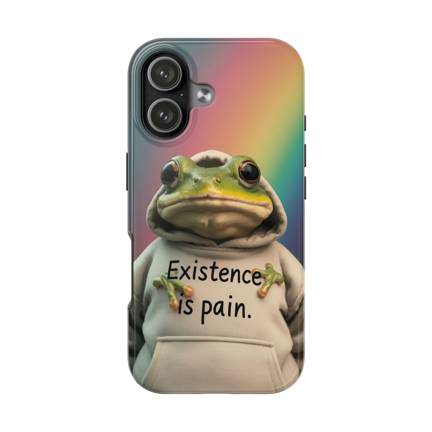 Existence is Pain Frog Phone Case - Tough & Stylish