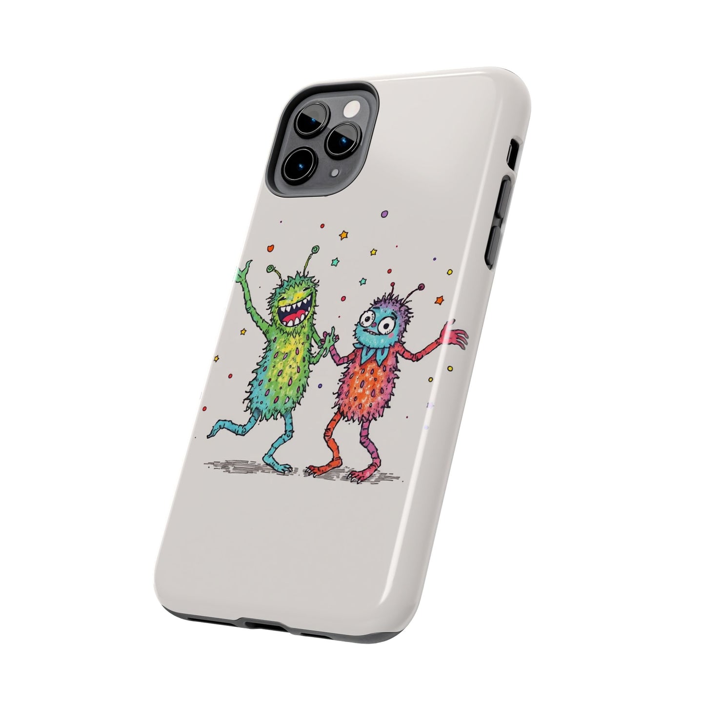 Colorful Monster Tough Phone Case - Fun and Playful Design