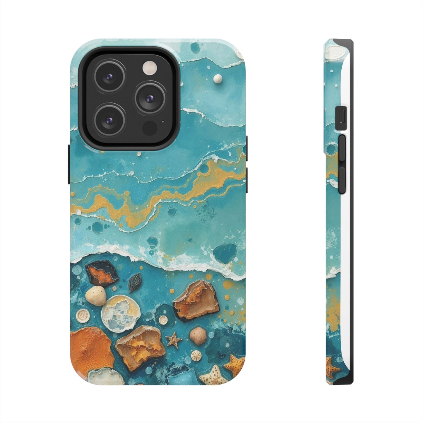 Ocean-Inspired Tough Phone Cases - Coastal Beach Vibe, Easy Accessory for Beach Lovers