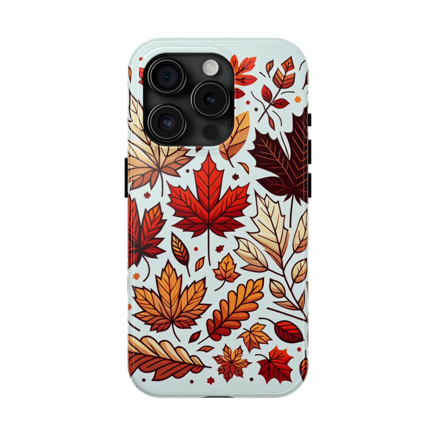 Autumn Leaves Tough Phone Case - Leaves Pattern - for iPhone