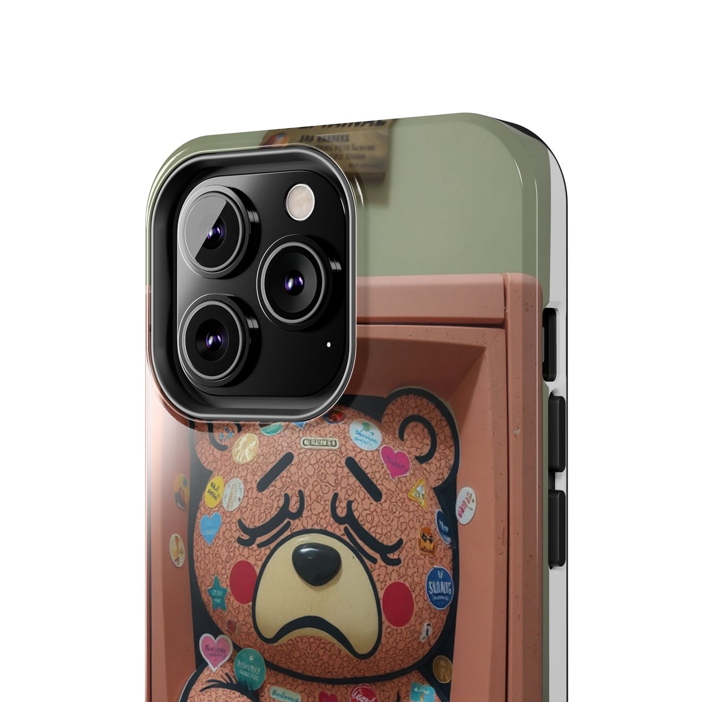 Cute Bear Tough Phone Case - Durable Protection with Fun Design