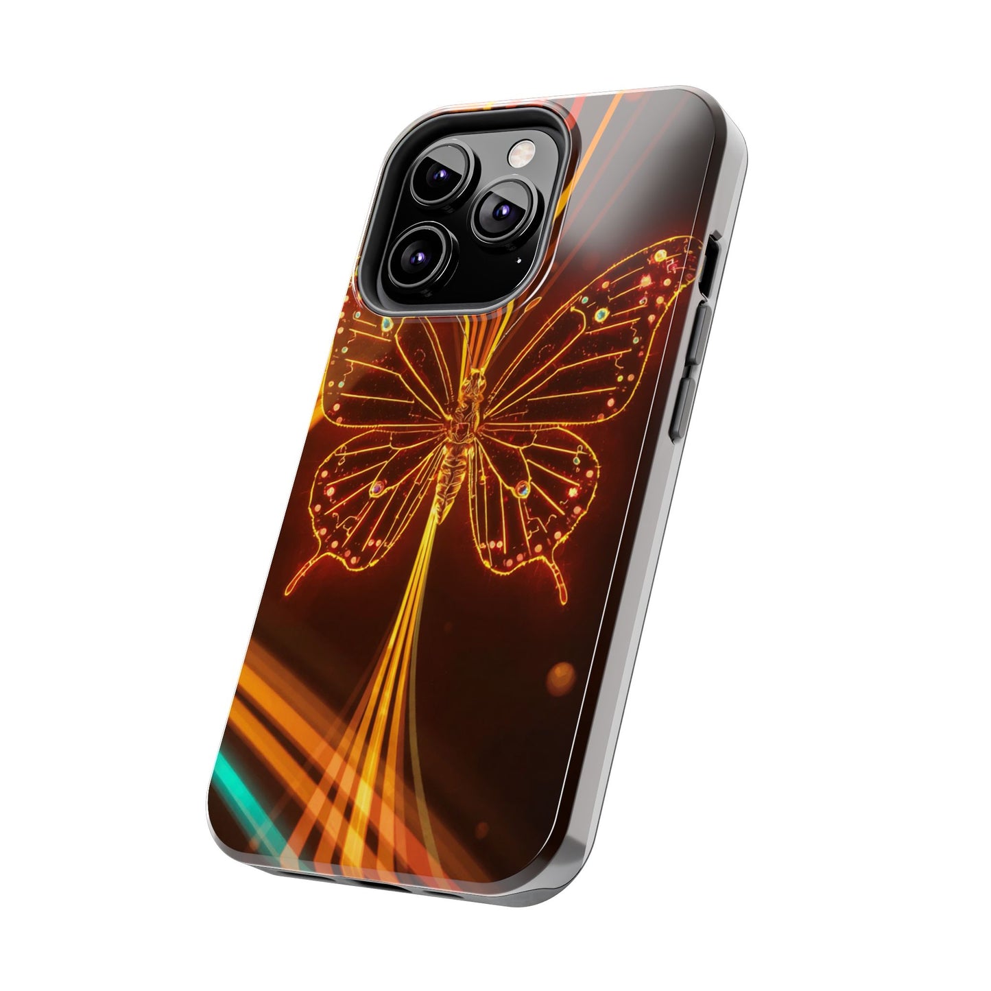 Elegant Butterfly Tough Phone Case - Stylish Protection for Nature Lovers