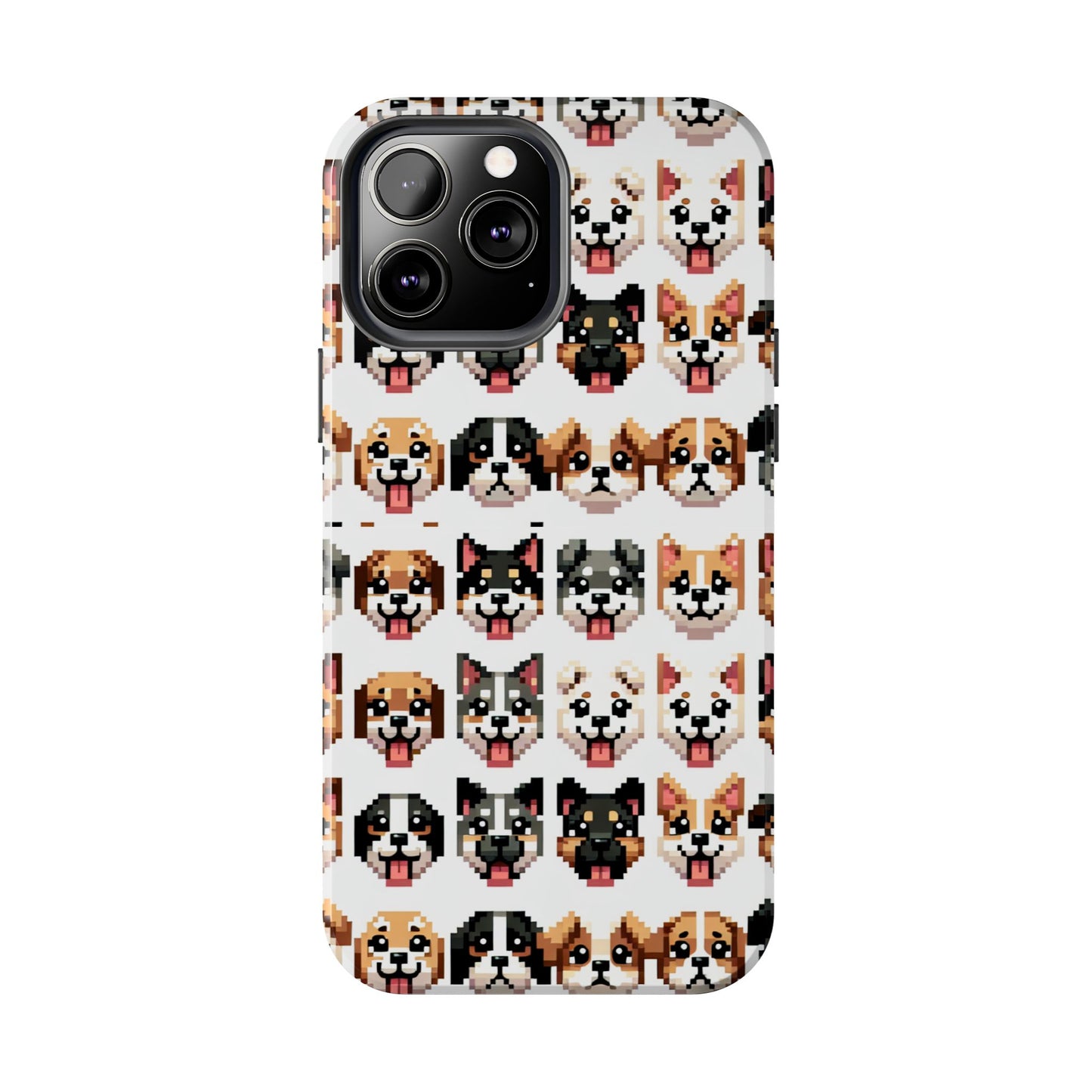 Pixelated Dog Breed Tough Phone Case - Cute, Durable Protection for Pet Lovers - for iPhone
