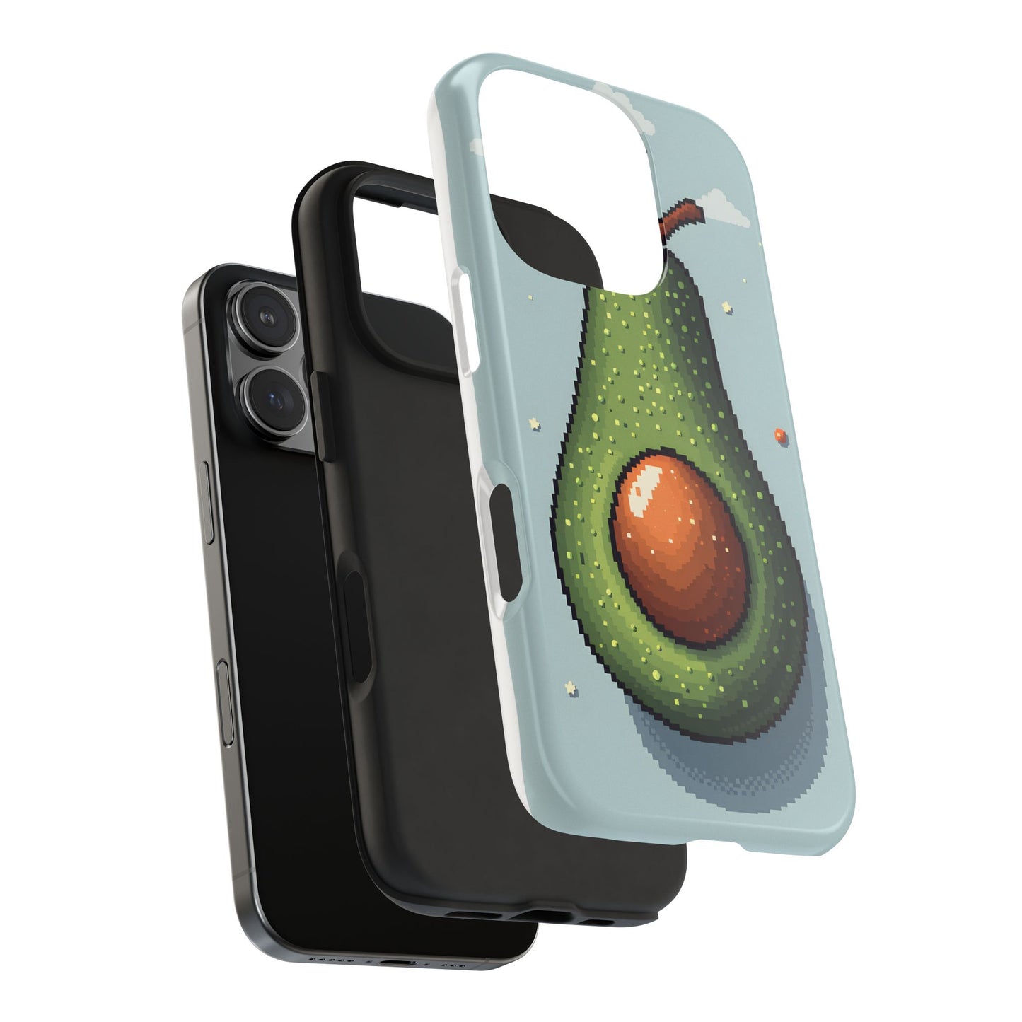 Pixel Avocado Tough Phone Case - Perfect for Foodies & Nature Lovers - for iPhone