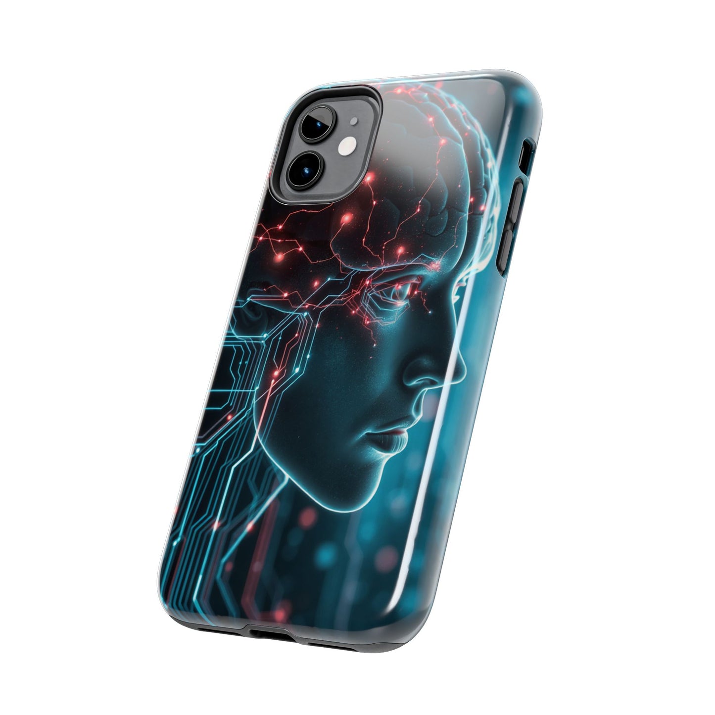 Futuristic Brain Design Tough Phone Case