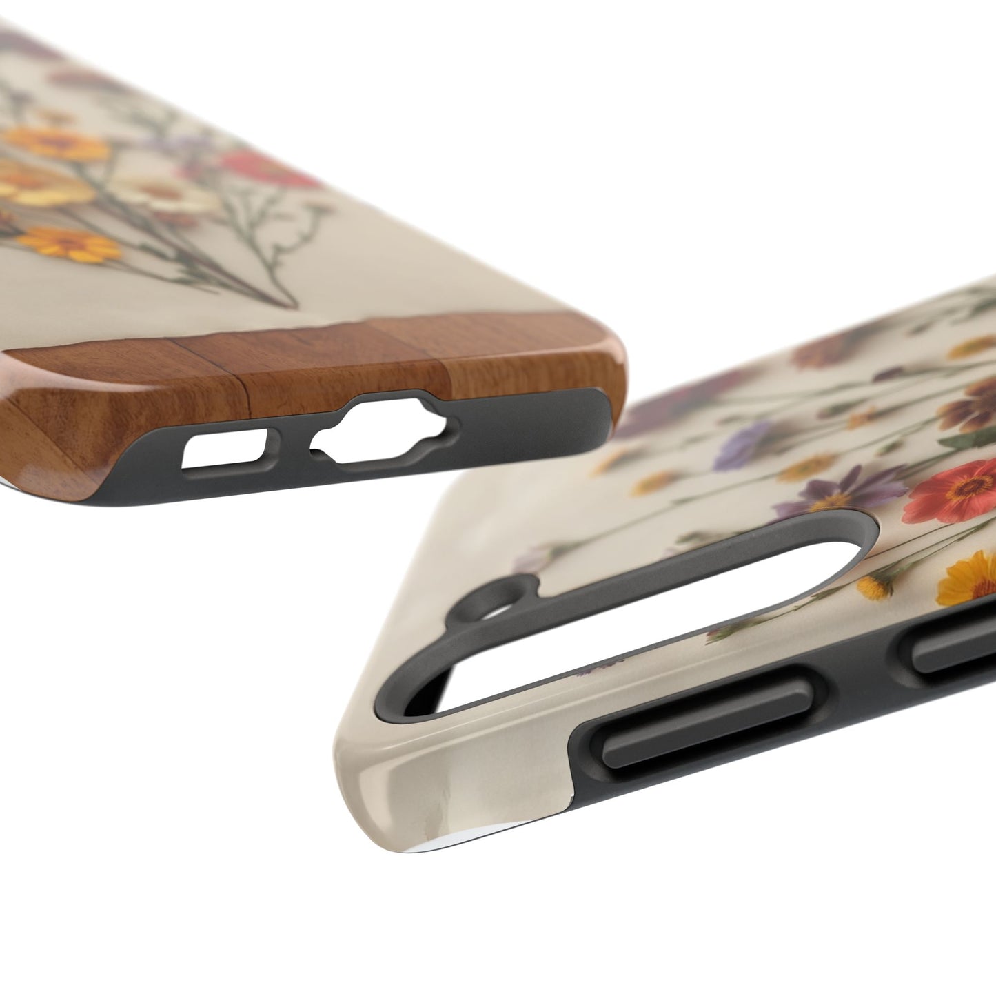 Floral Tough Phone Case - Durable Protection with Nature-Inspired Design