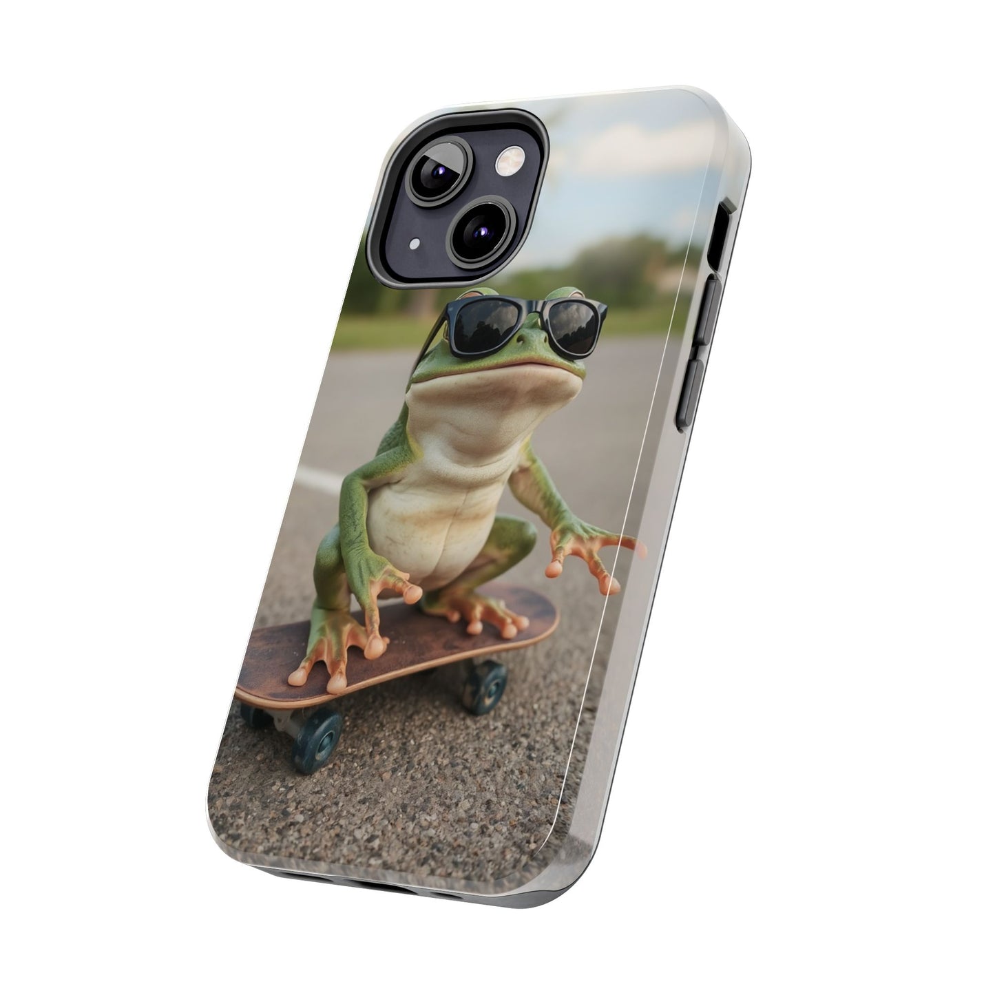 Cool Frog Skateboard Phone Case - Tough and Stylish Protection