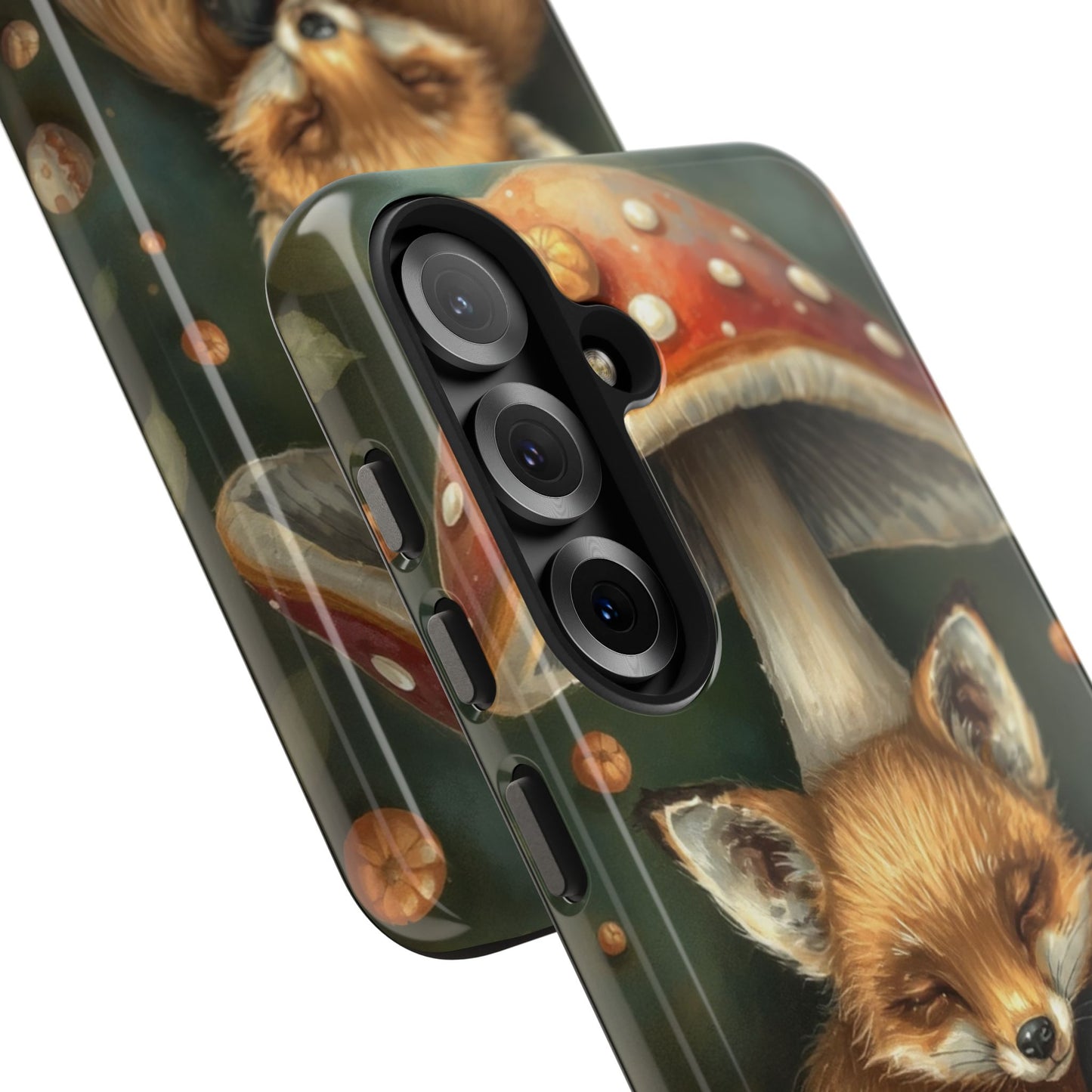 Cute Fox & Mushroom Phone Case - Tough Protective Cover