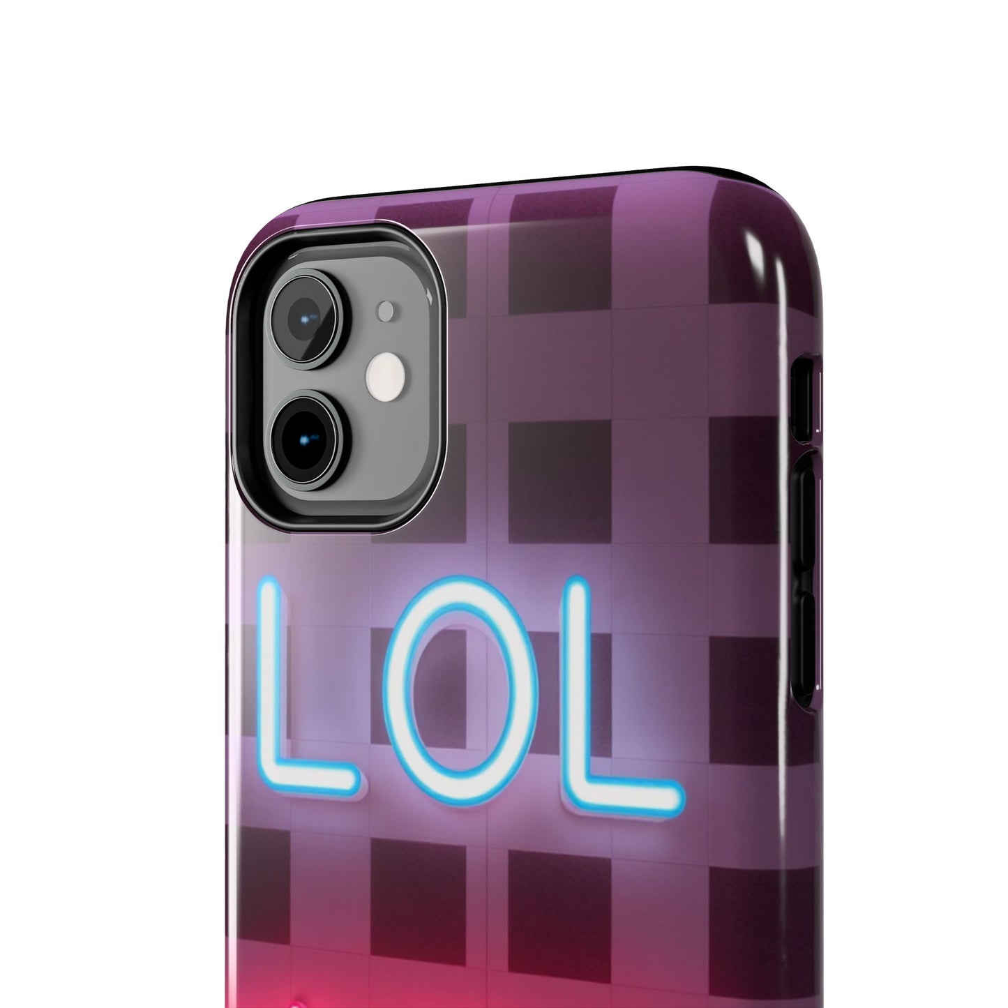 Neon Vibe Tough Phone Case - 'LOL Whatevr' Design for Trendsetters