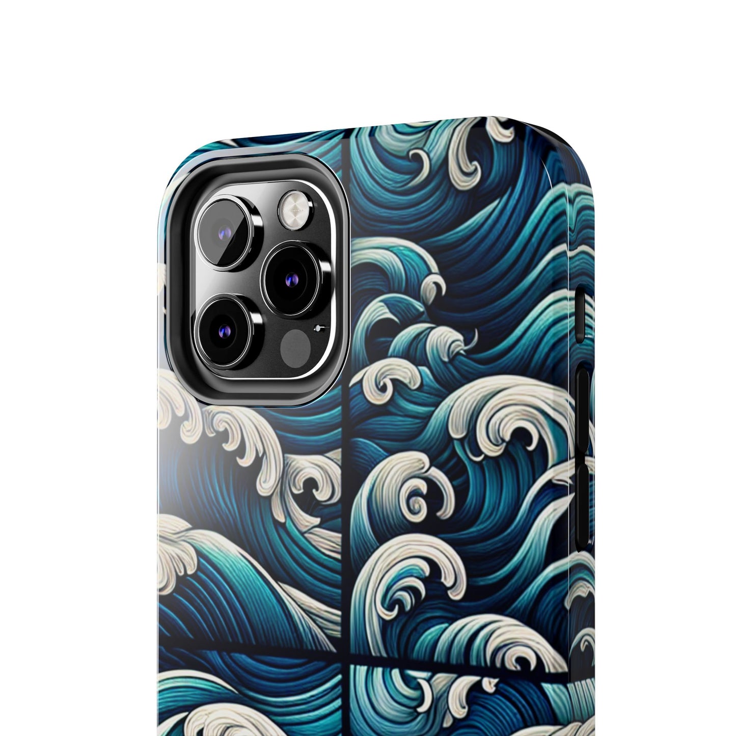 Ocean Waves Tough Phone Case - Durable Protection with Artistic Design - for iPhone
