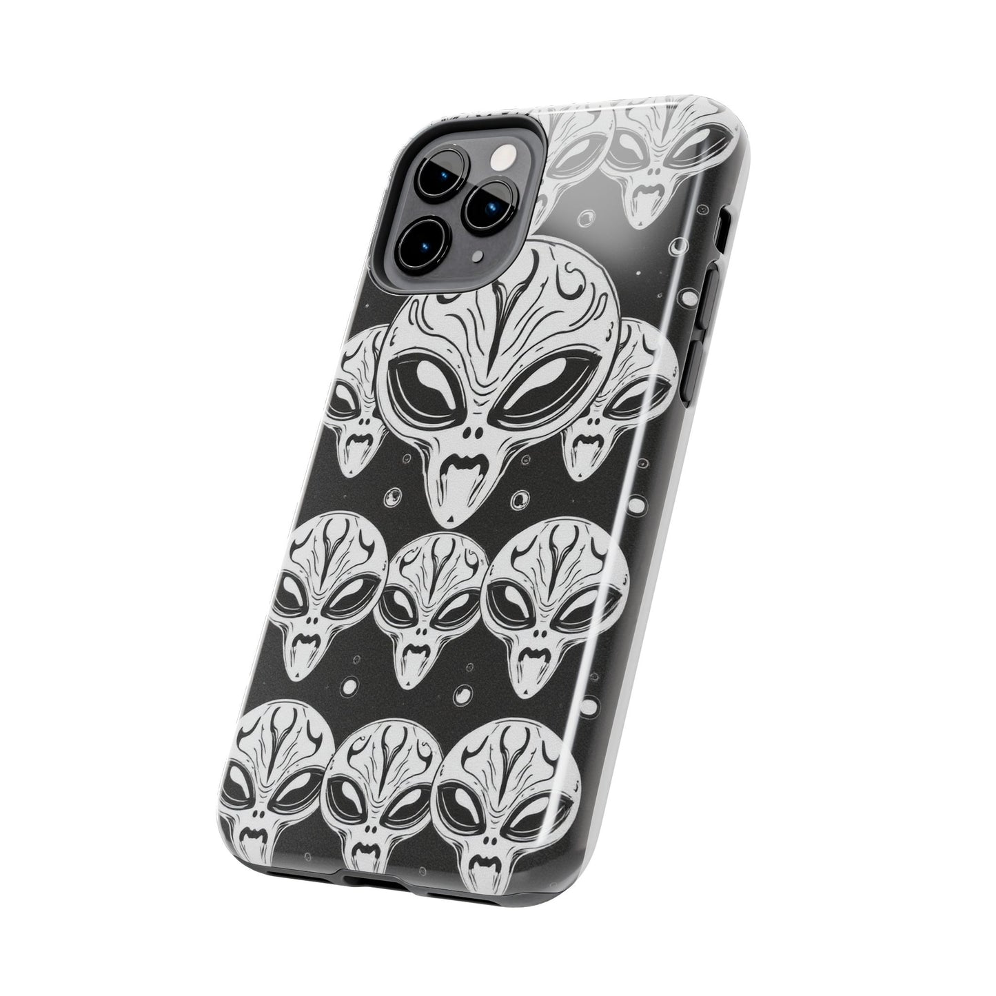Alien Pattern Tough Phone Case - Durable Protection with Out-of-This-World Design