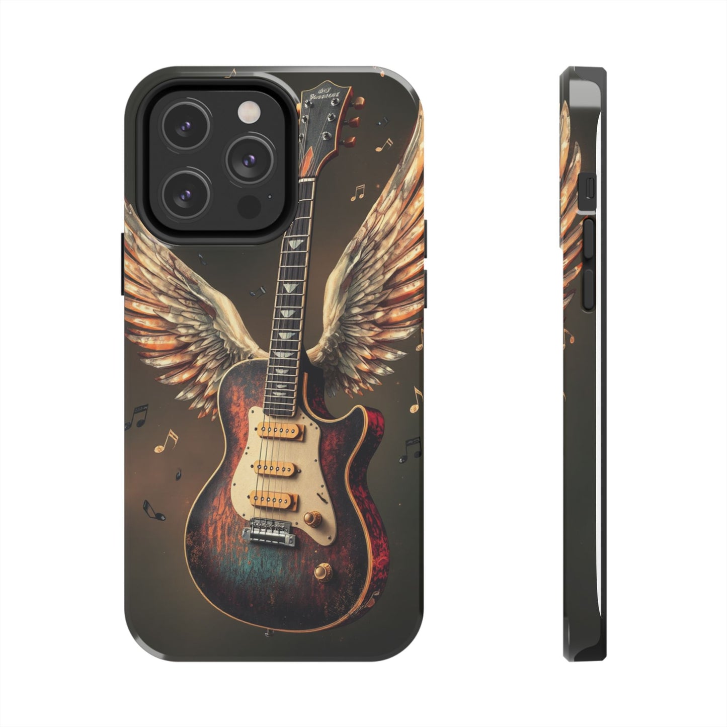 Inspirational Guitar Wing Phone Case - Tough Protection for Music Lovers