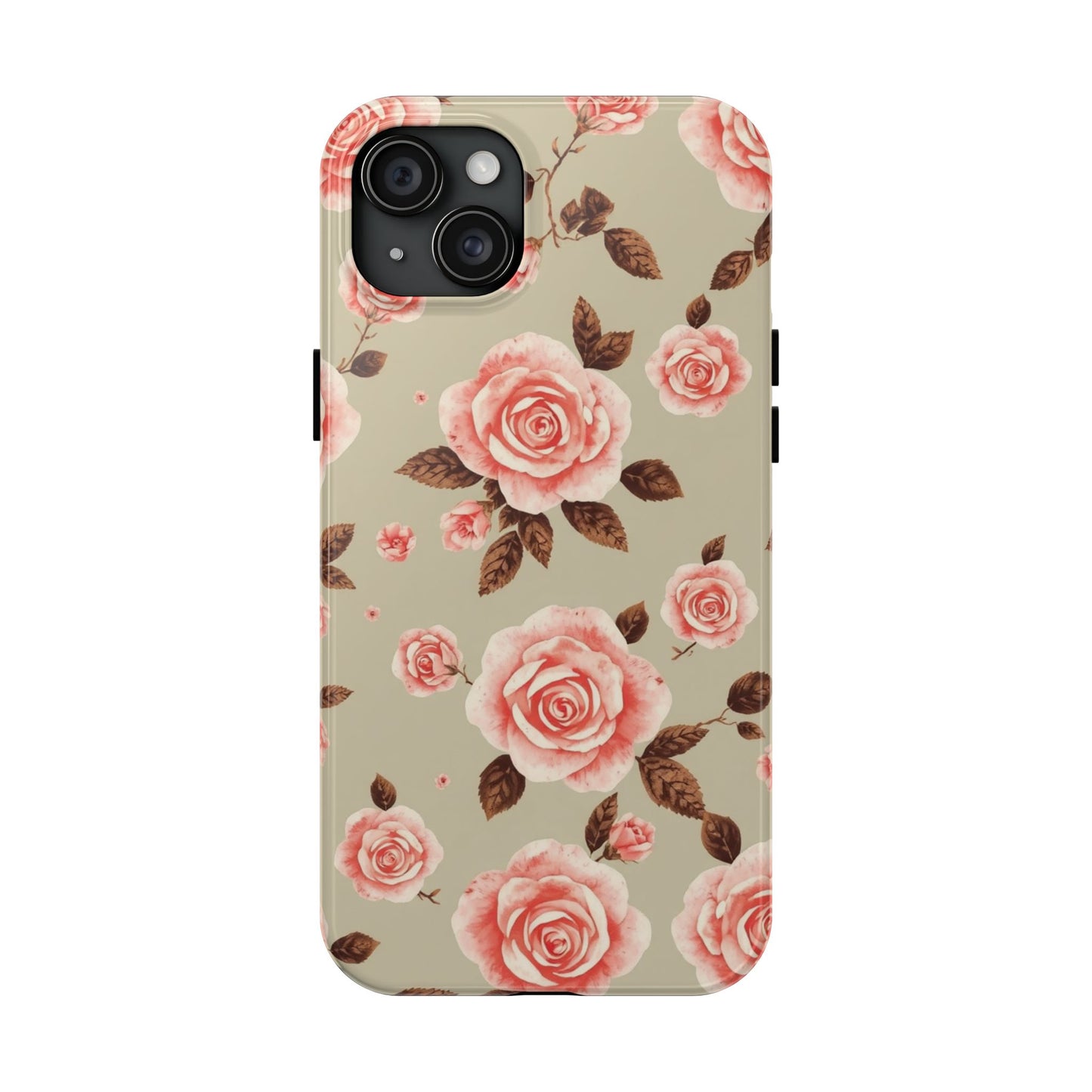 Elegant Floral Tough Phone Case for Stylish Protection - for iPhone