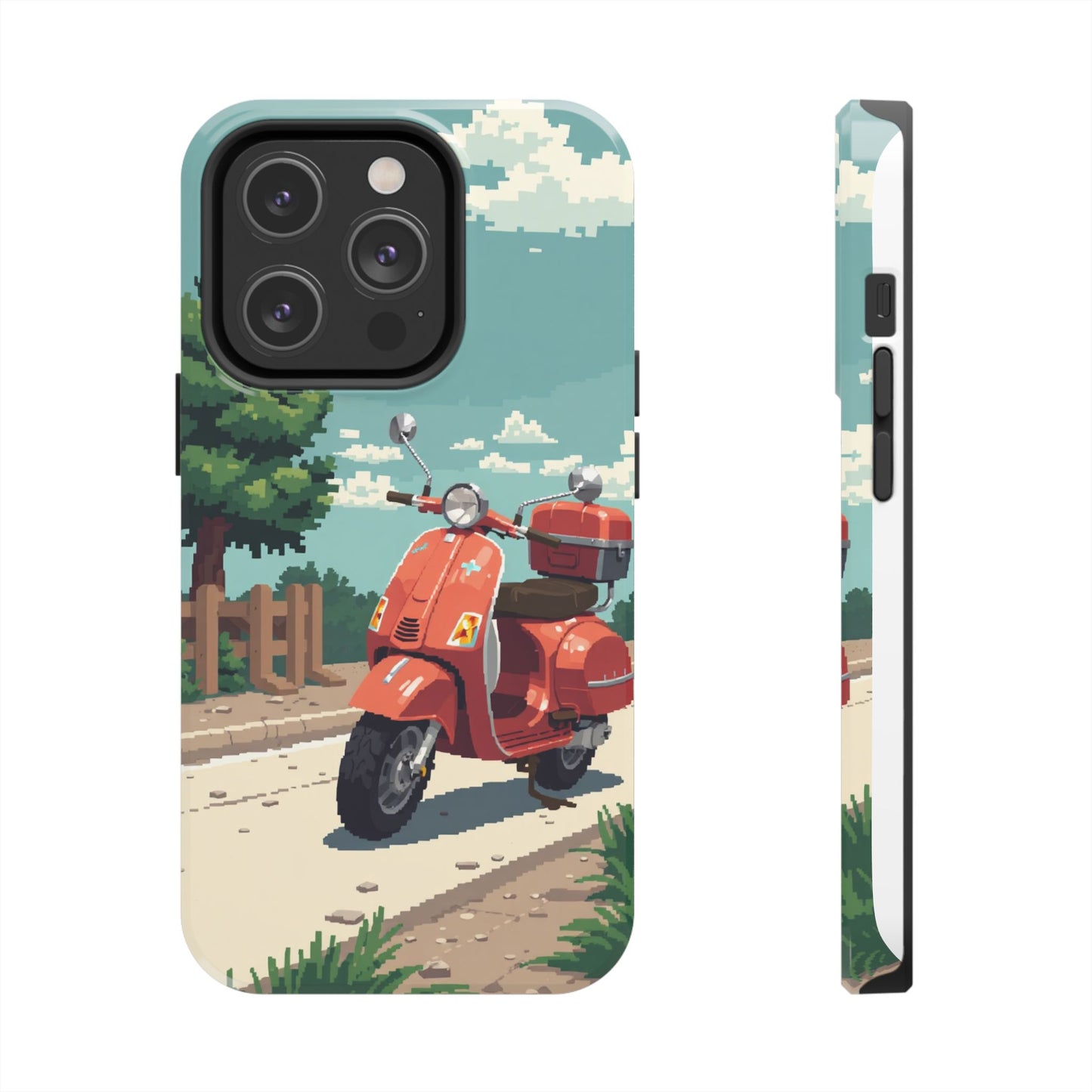 Retro Scooter Phone Case - Tough & Stylish Protection