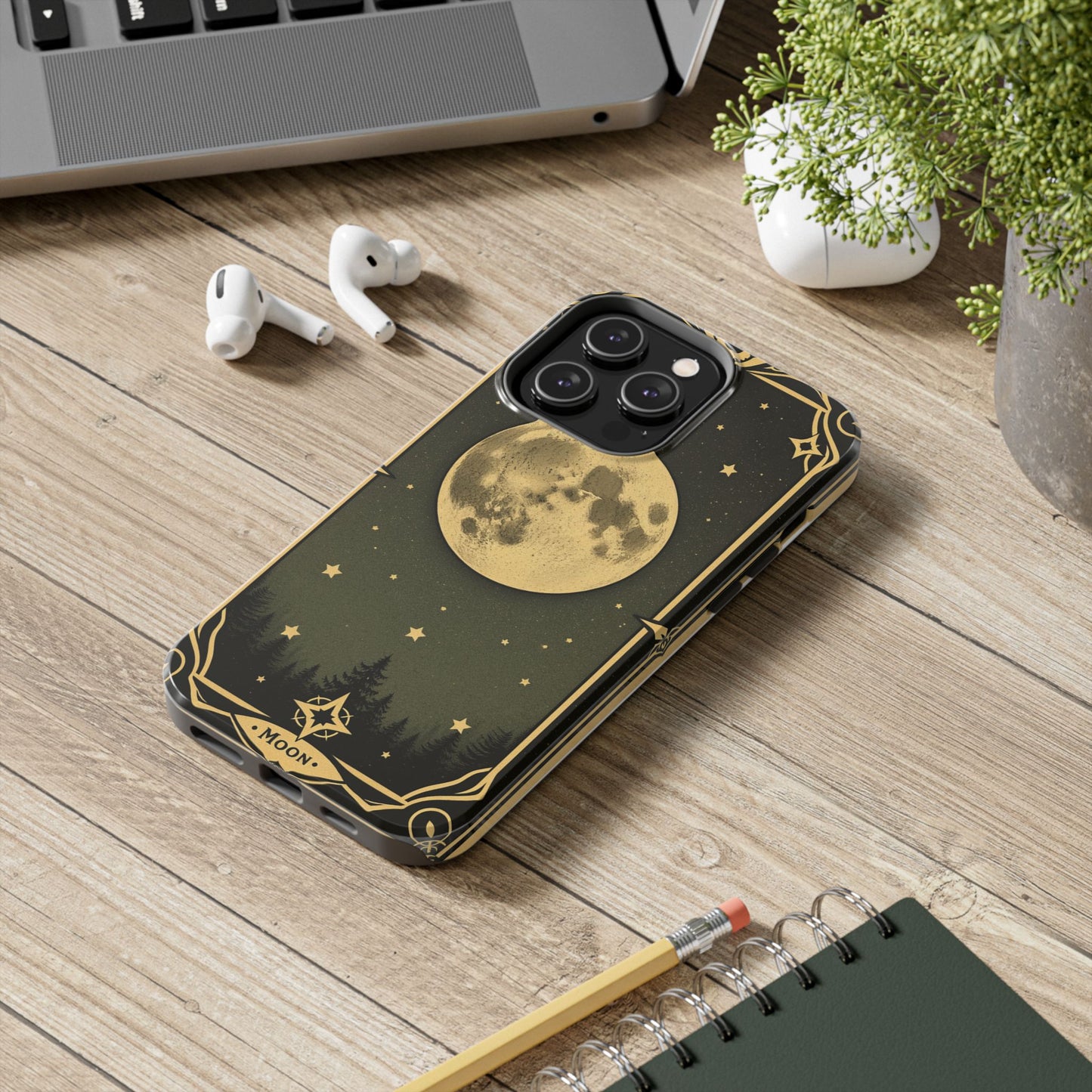 Celestial Moon Phone Case - Tough & Stylish for Star Lovers