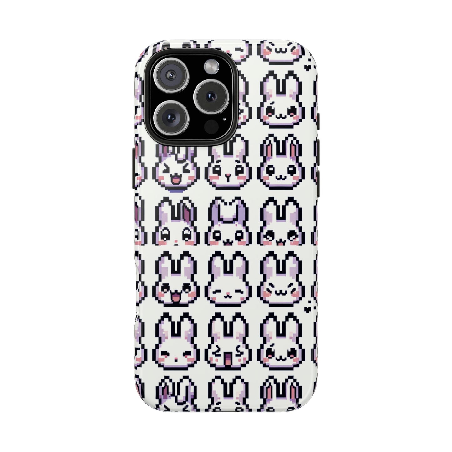 Cute Pixel Bunny Tough Phone Case - Stylish & Protective Cover for iPhone