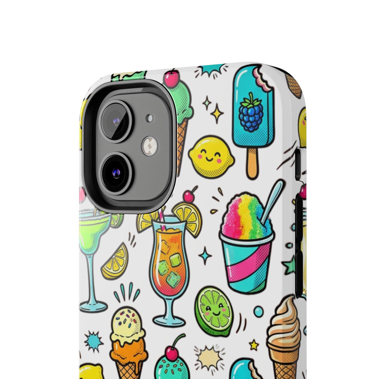 Tough Phone Case — Summer Ice Cream & Cocktails Pattern