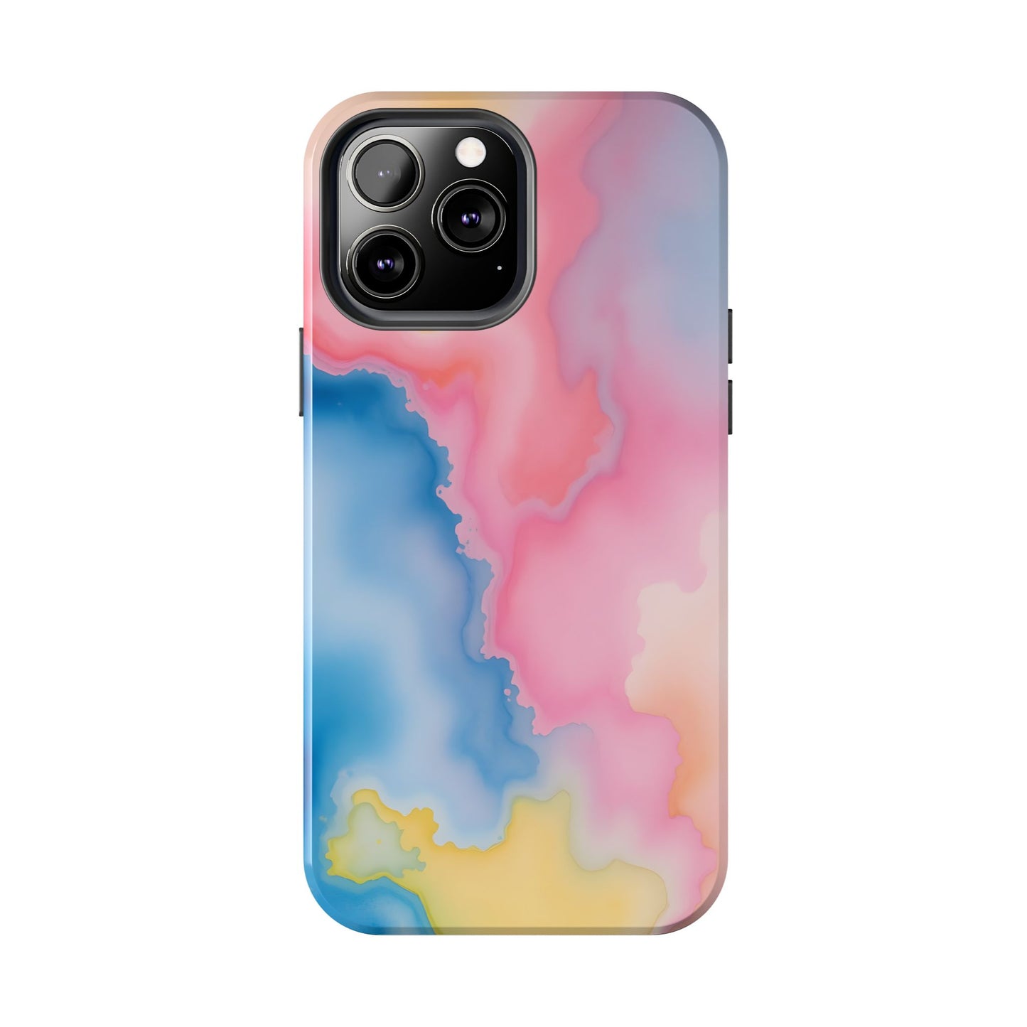 Painted Watercolor Tough Phone Case - Durable Protection with Artistic Vibes - for iPhone
