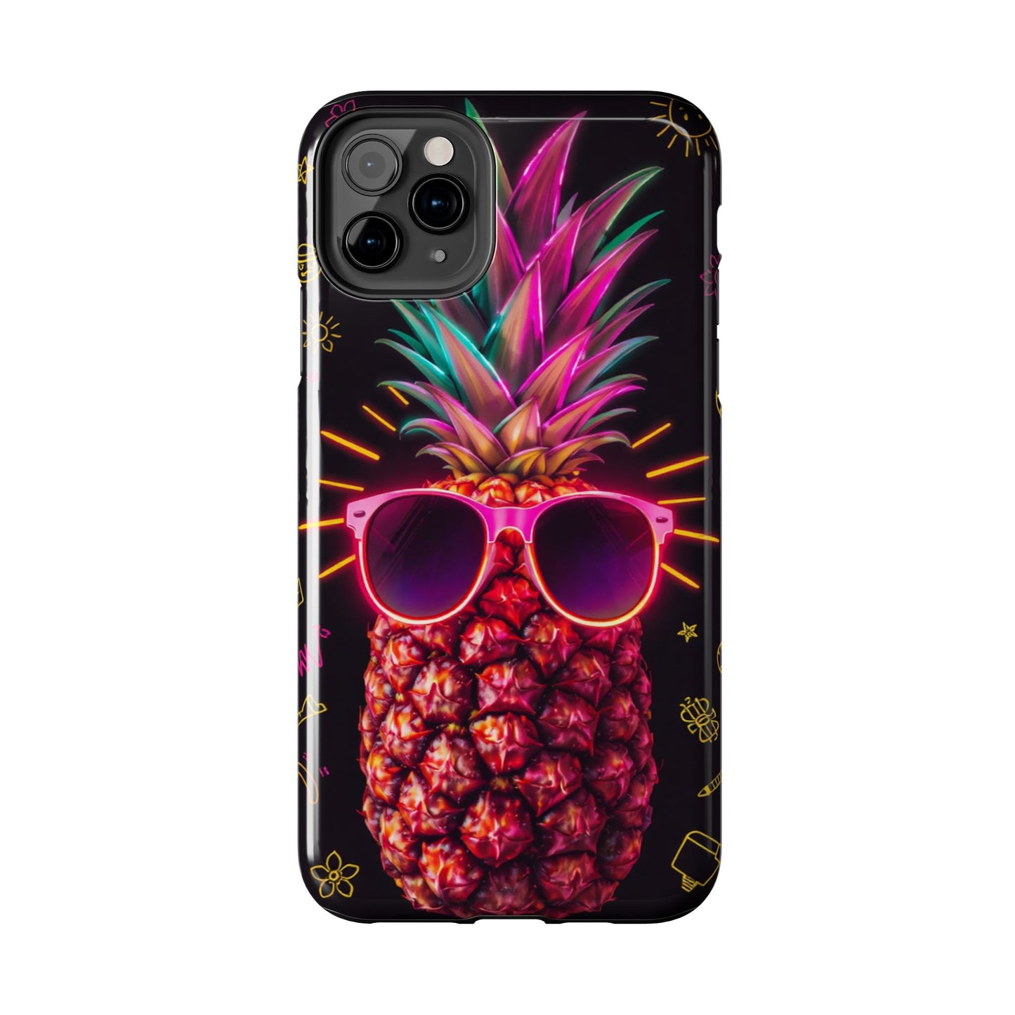 Tough Pineapple Phone Case - Cool, Vibrant Design Perfect for Summer Vibes