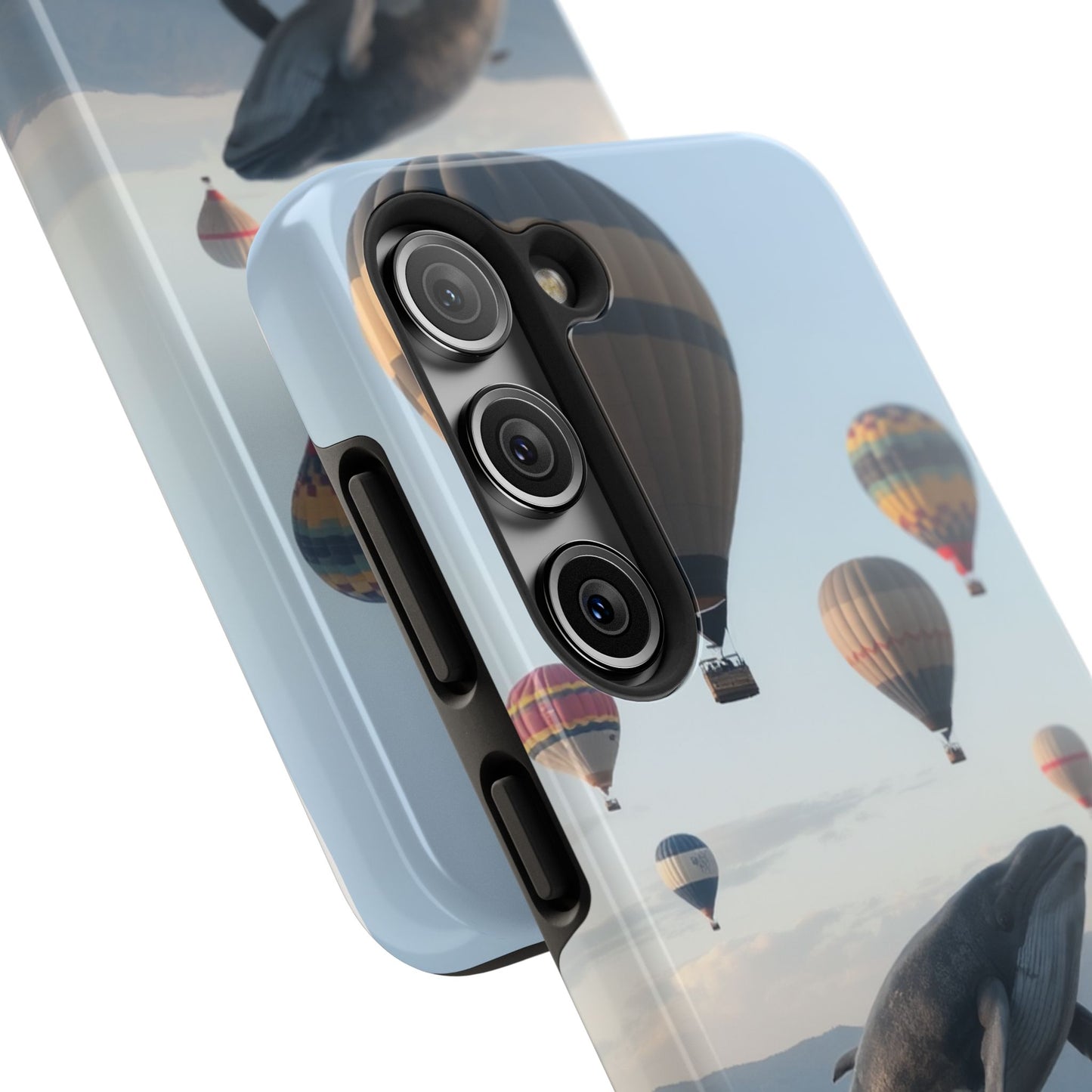 Whale Hot Air Balloon Tough Phone Case - Adventure & Nature Lovers