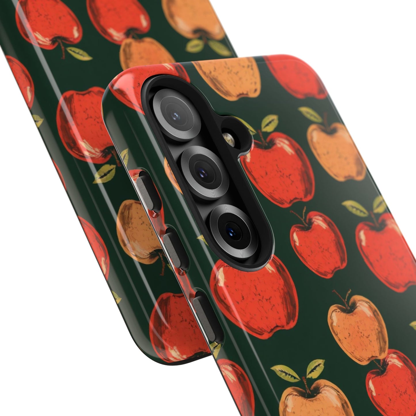 Apple Retro Pattern Tough Phone Case - Durable, Stylish, and Protective for Everyday Use - for iPhone