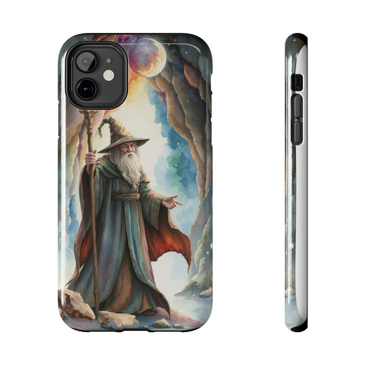 Magical Wizard Phone Case - Tough, Durable Phone Cover for Fantasy Lovers, Geek Gift, Unique Design, Celestial Phone Accessory
