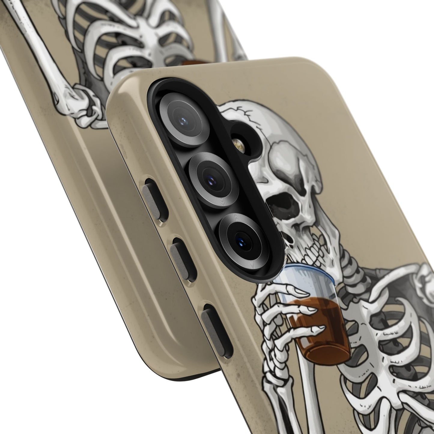 Funny Skeleton Phone Case - 'Same Soul, Different Day' Tough Cover
