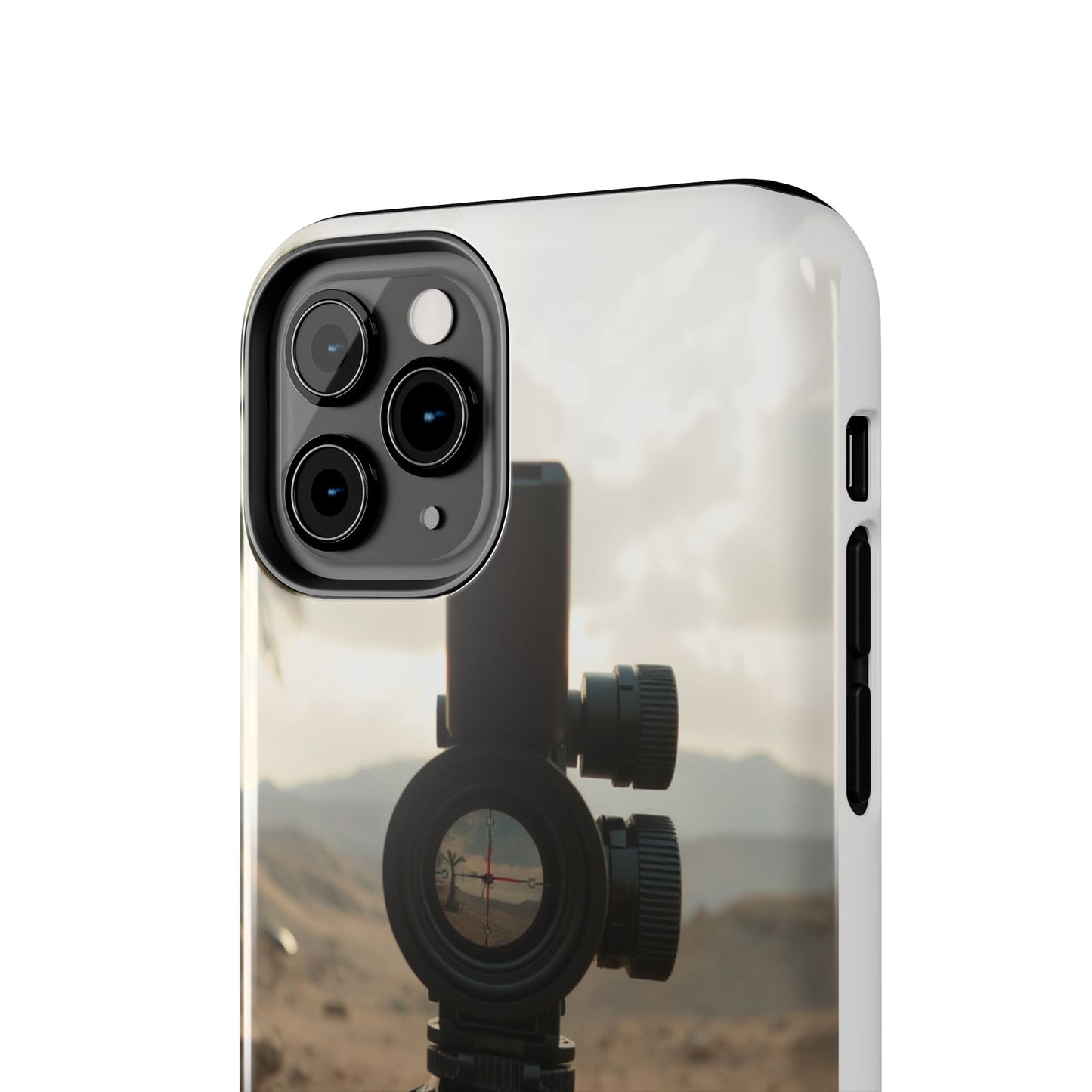 Tough Phone Case with Sniper Scope Design - Durable & Stylish Protection for Outdoors Enthusiasts
