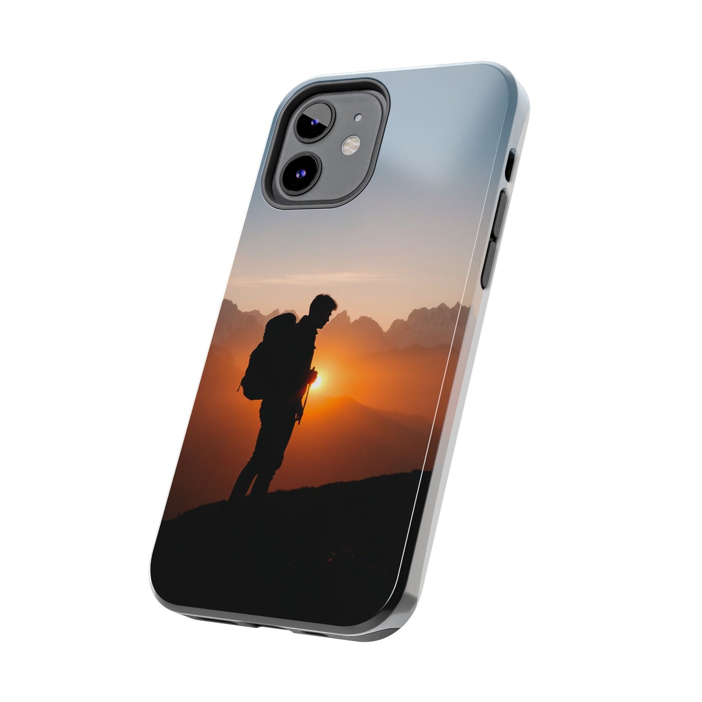 Explorer Adventure Sunset Mountain iPhone Case