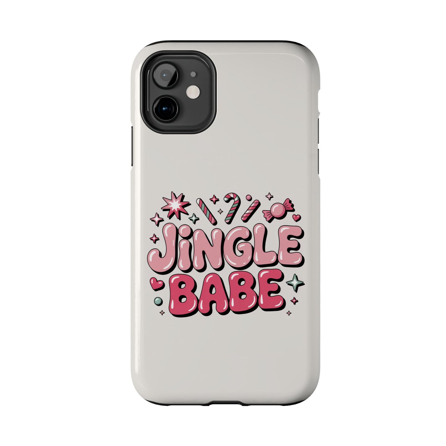 Jingle Babe Tough Phone Case - Festive Holiday Protection for Your iPhone
