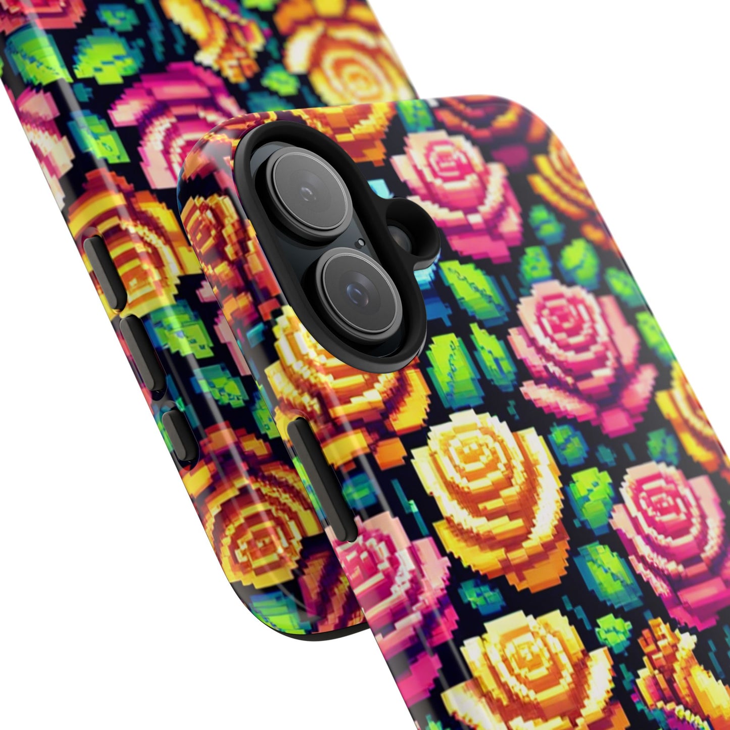 Vibrant Floral Tough Phone Case - Stylish Protection for Flower Lovers