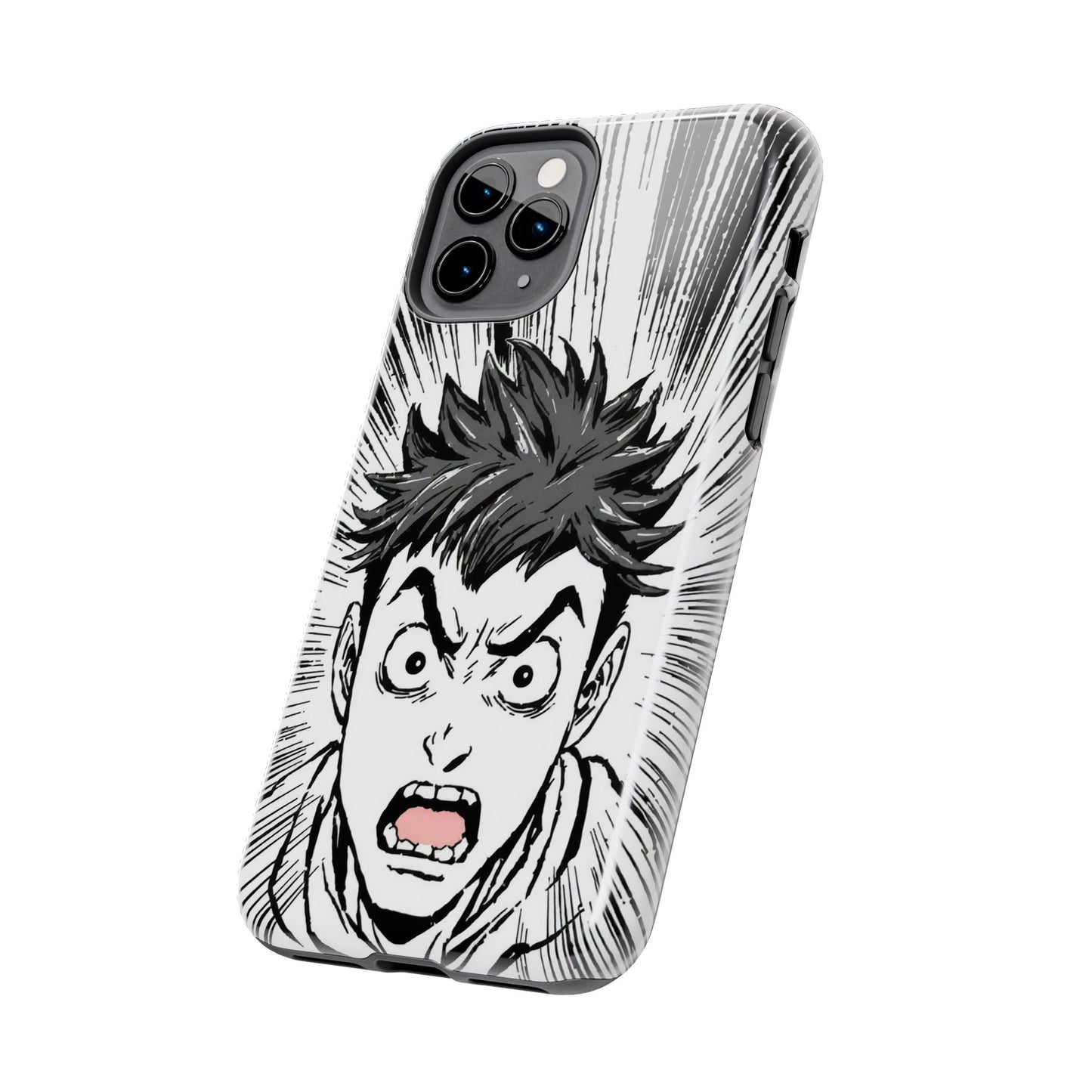 Intense Graphic Phone Case - Tough Design for Anime Fans