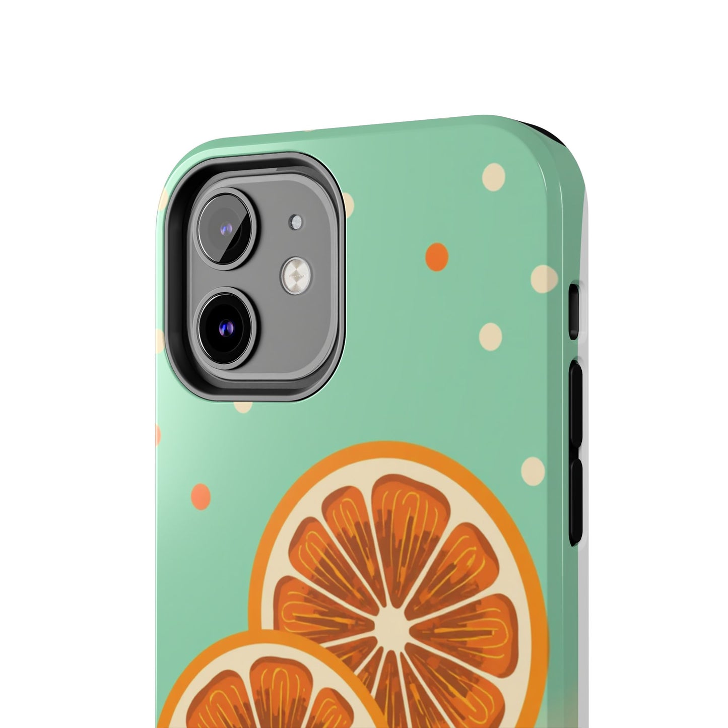 Citrus Vibe Tough Phone Case - Fun Orange Slice Design