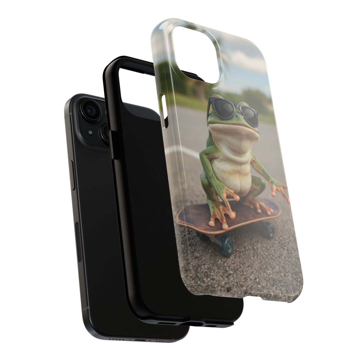 Cool Frog Skateboard Phone Case - Tough and Stylish Protection