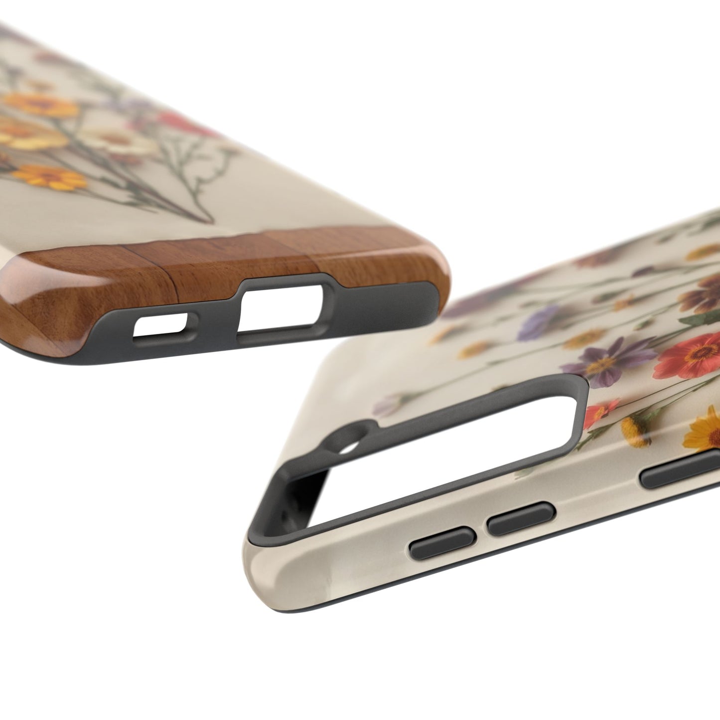 Floral Tough Phone Case - Durable Protection with Nature-Inspired Design