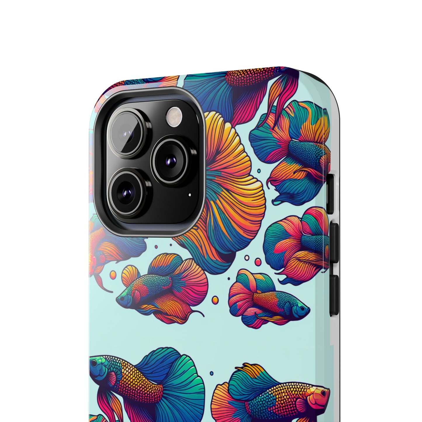Colorful Fish Pattern Tough Phone Case - Aquatic Lovers - for iPhone