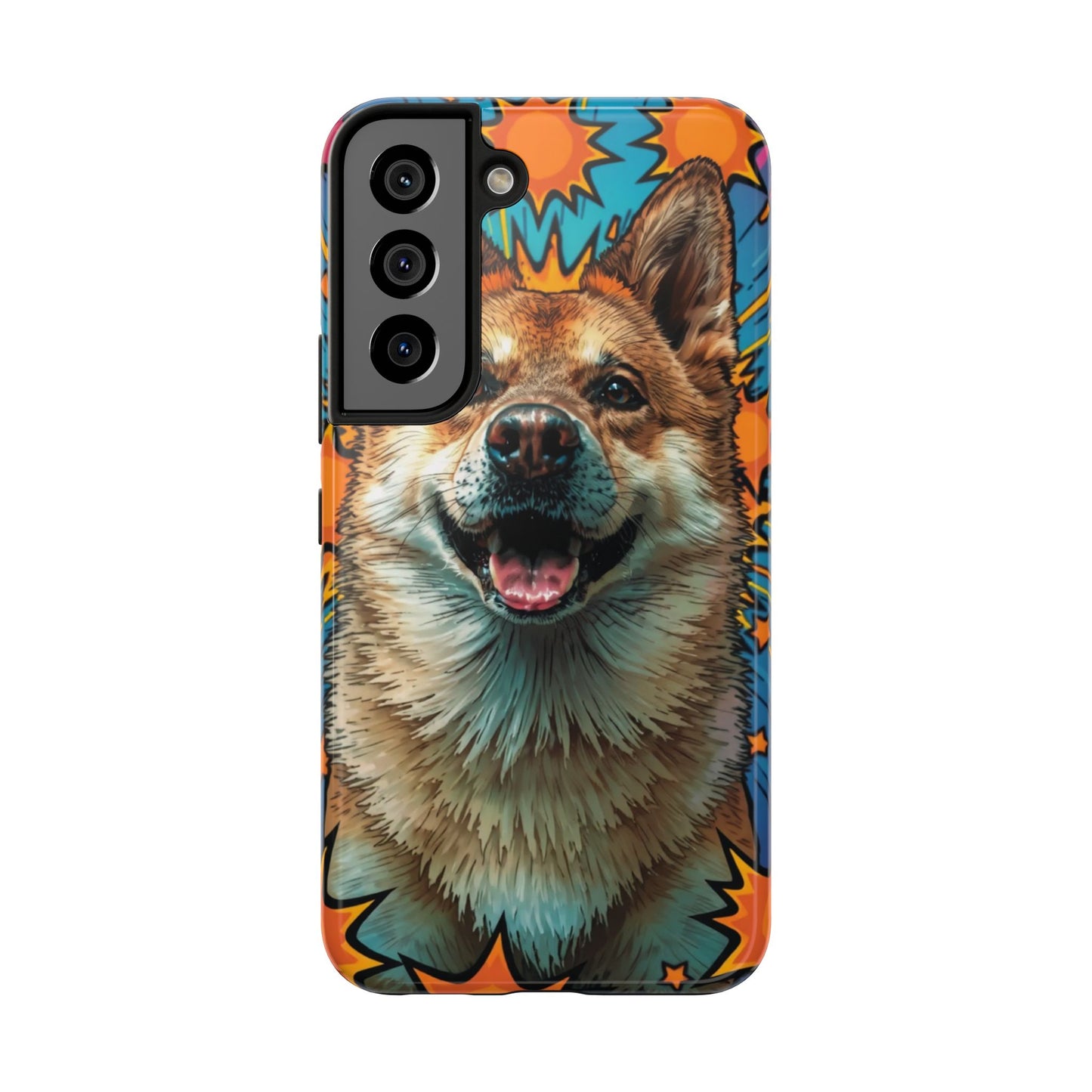 Vibrant Corgi Tough Phone Case - Fun Design for Pet Lovers