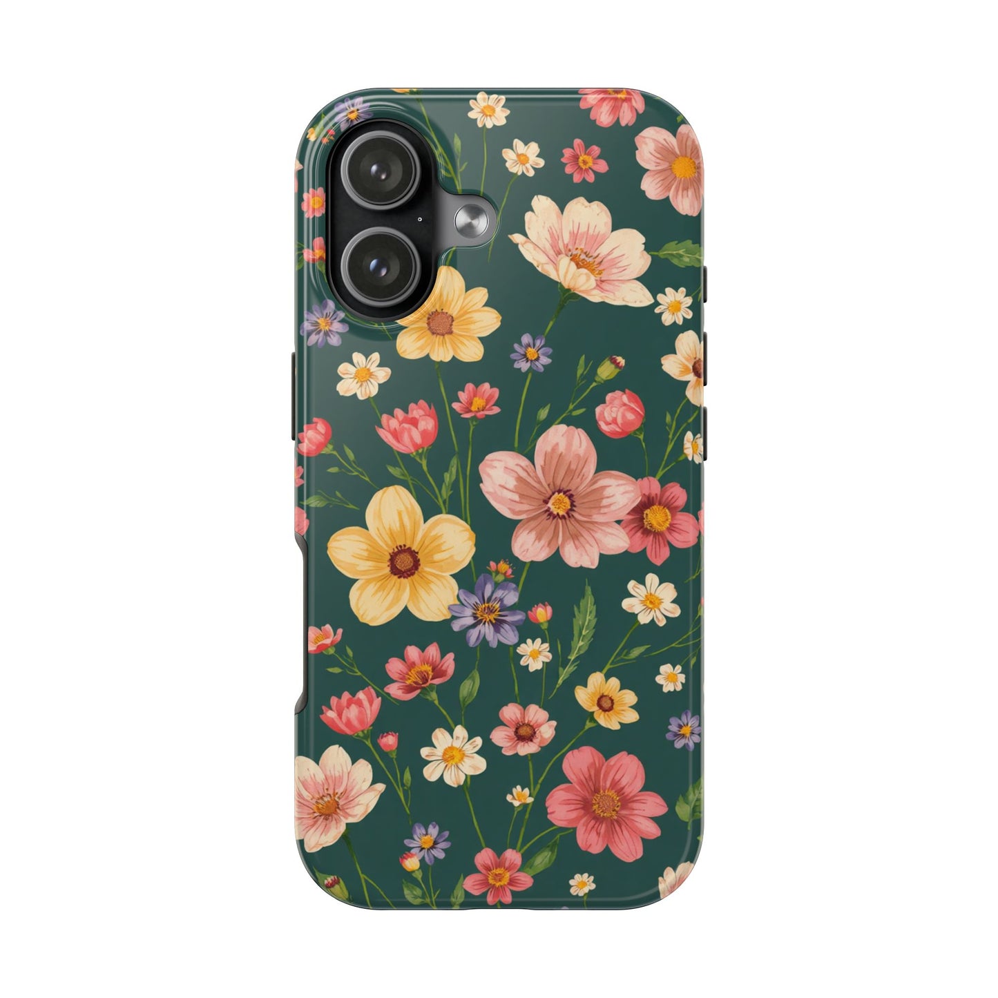 Vintage Spring Flowers Tough Phone Case - Durable Protection for iPhone