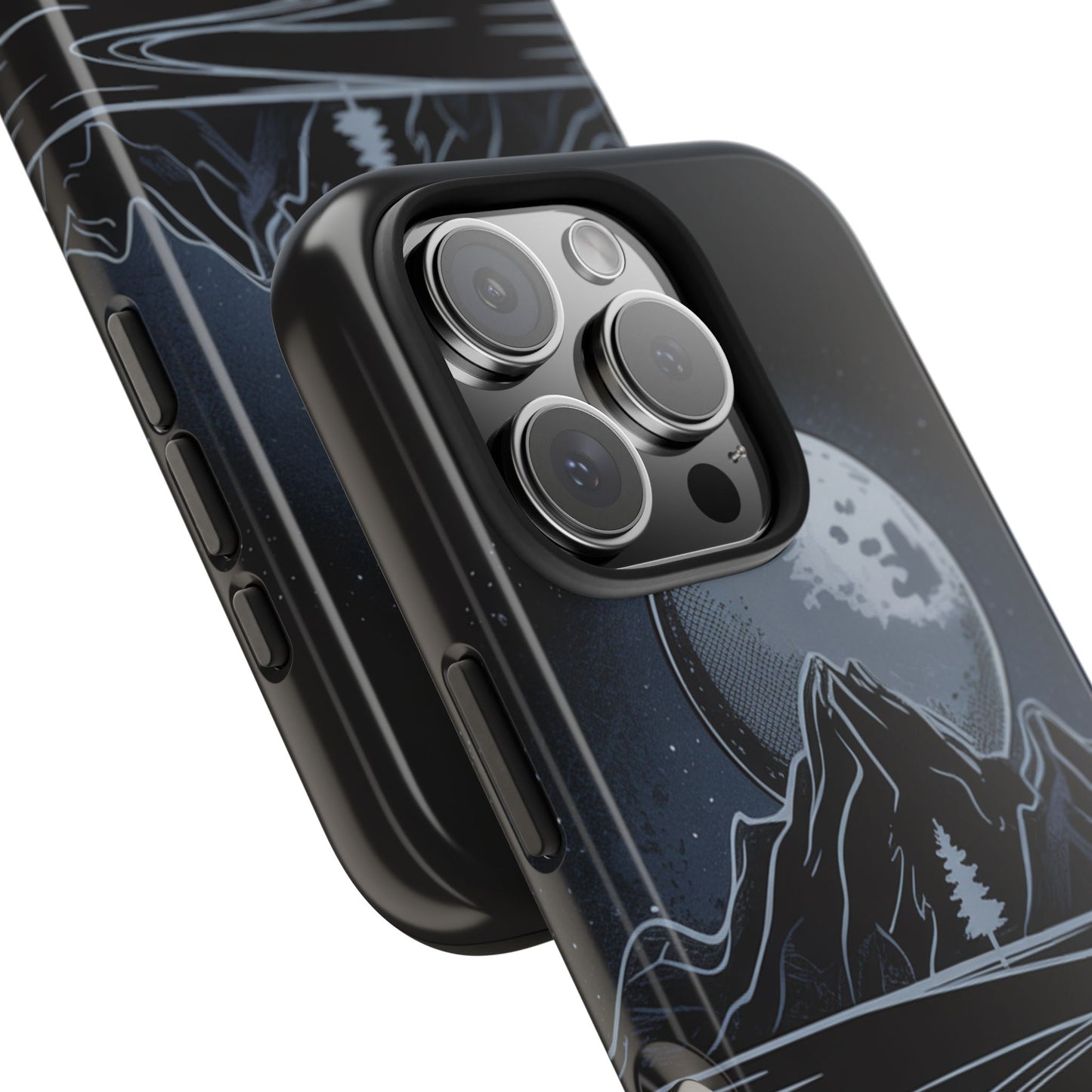 Moonlit Mountain Tough Phone Case Dark Fantasy