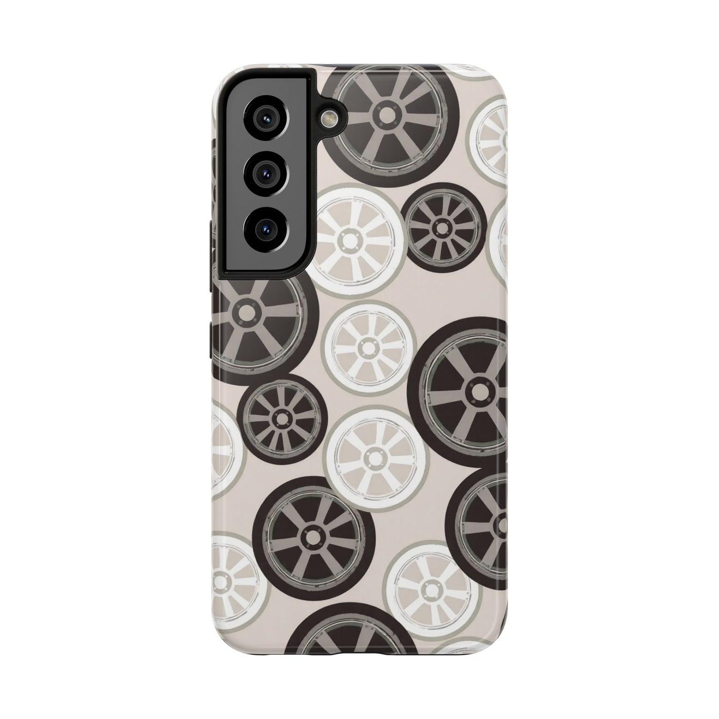 Racing Wheel Design Tough Phone Case – Durable Protection for Automotive Enthusiasts