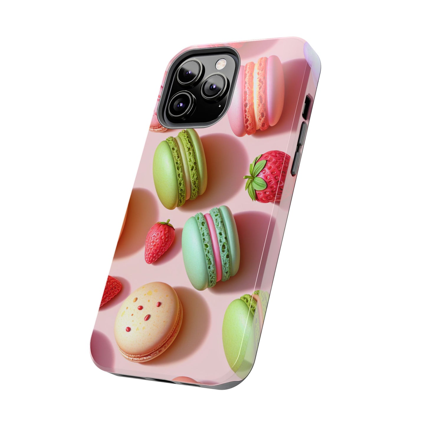 Macaron-Inspired Tough Phone Cases - Colorful Sweet Design - for iPhone