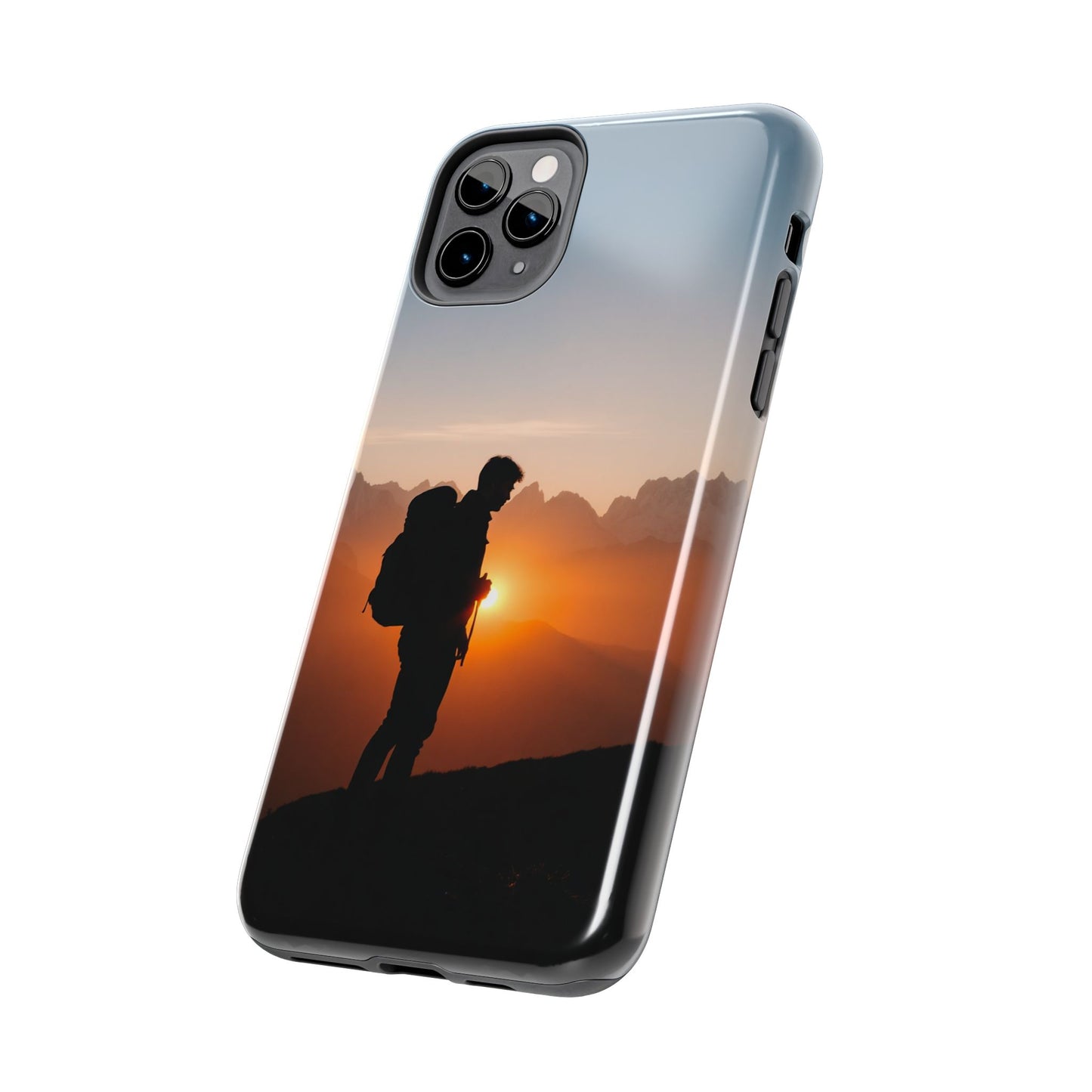 Explorer Adventure Sunset Mountain iPhone Case