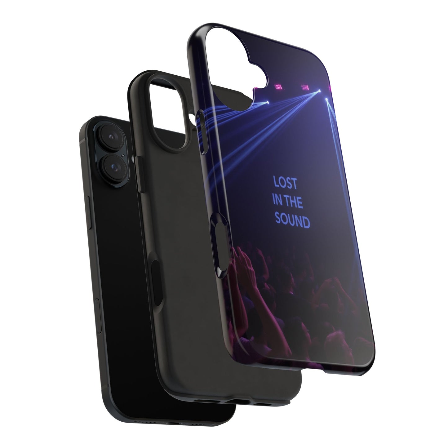 Vibrant Tough Phone Case - 'Lost in the Sound' Design for Music Lovers