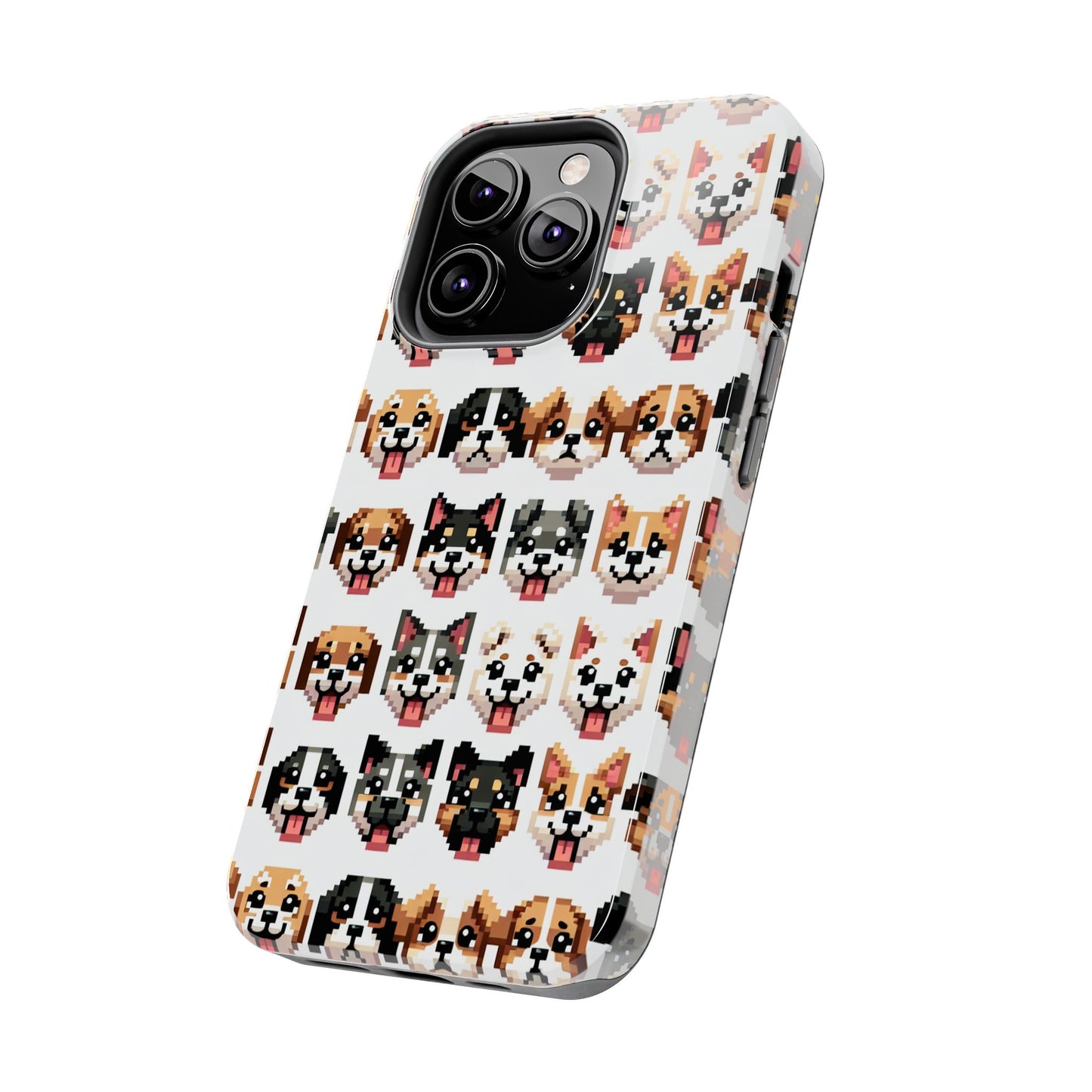 Pixelated Dog Breed Tough Phone Case - Cute, Durable Protection for Pet Lovers - for iPhone