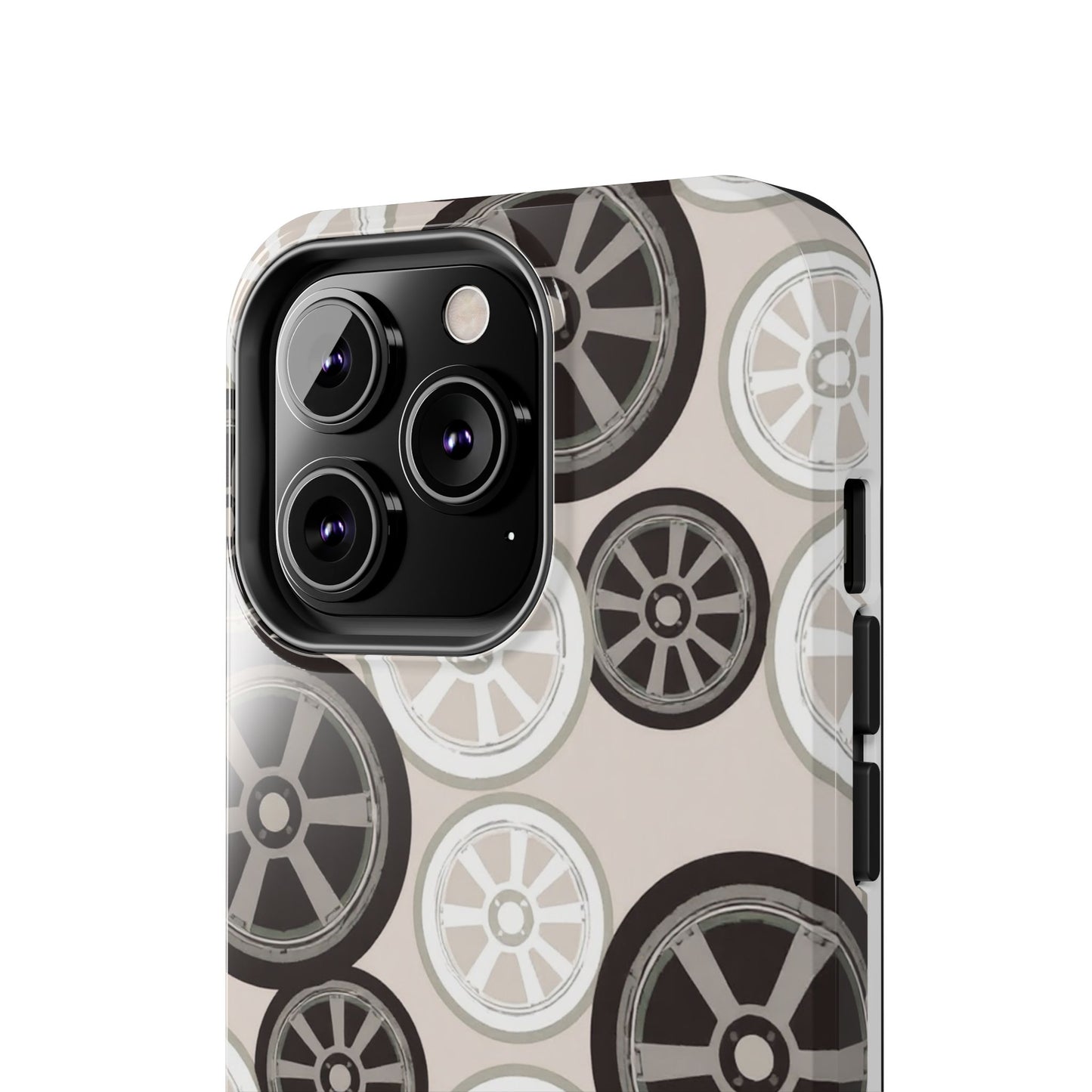Racing Wheel Design Tough Phone Case – Durable Protection for Automotive Enthusiasts