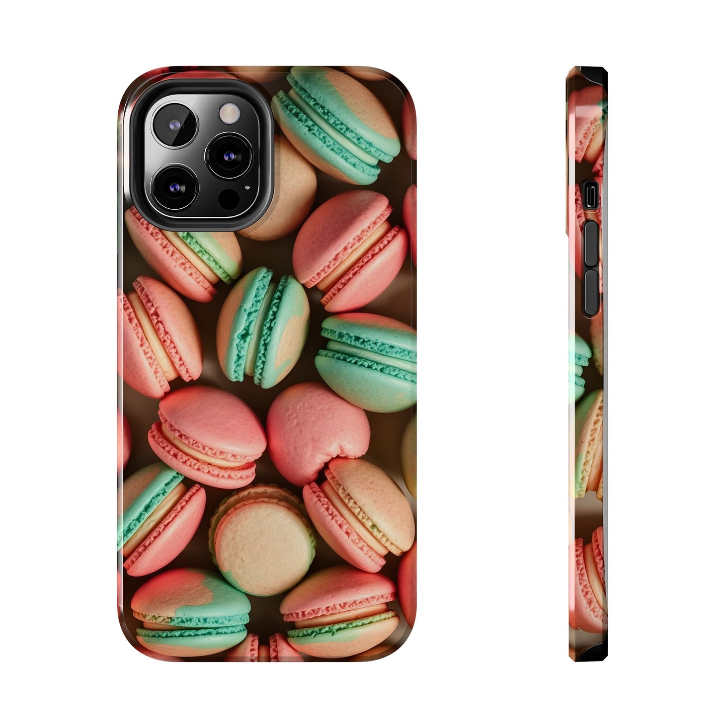 Colorful Tasty Macarons Tough Phone Case - Durable Protection with Sweet Aesthetic - for iPhone