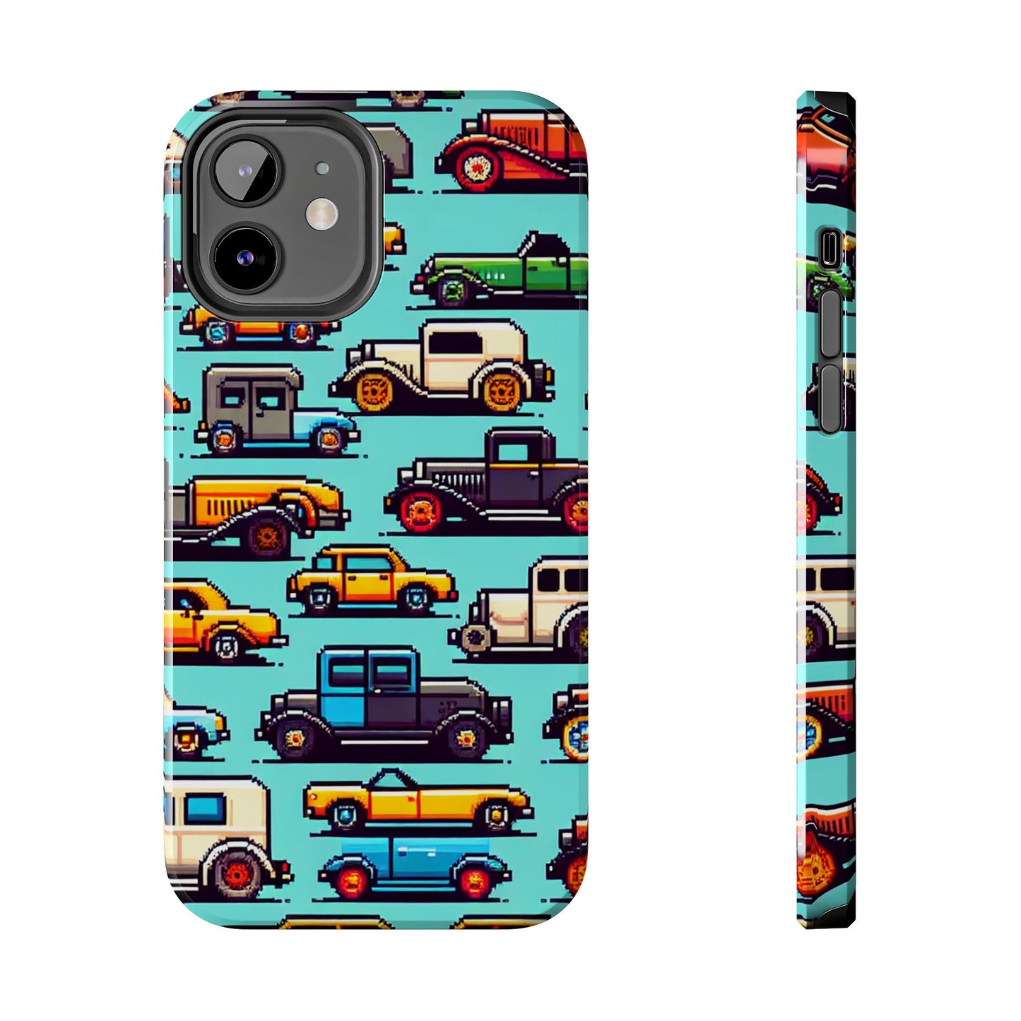 Retro Car Pixel Art Tough Phone Case - Durable & Stylish Protection - for iPhone
